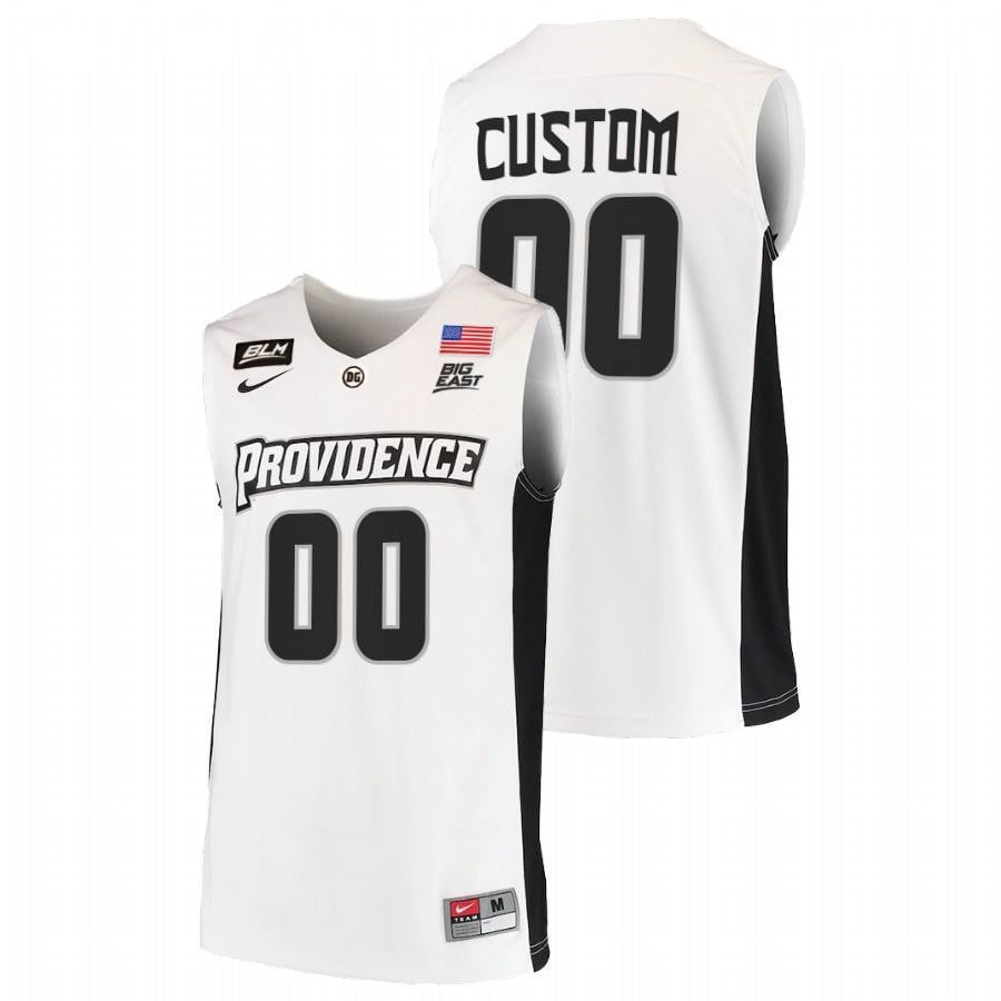 Providence Friars Custom 202 White College BLM NCAA Jersey Men's