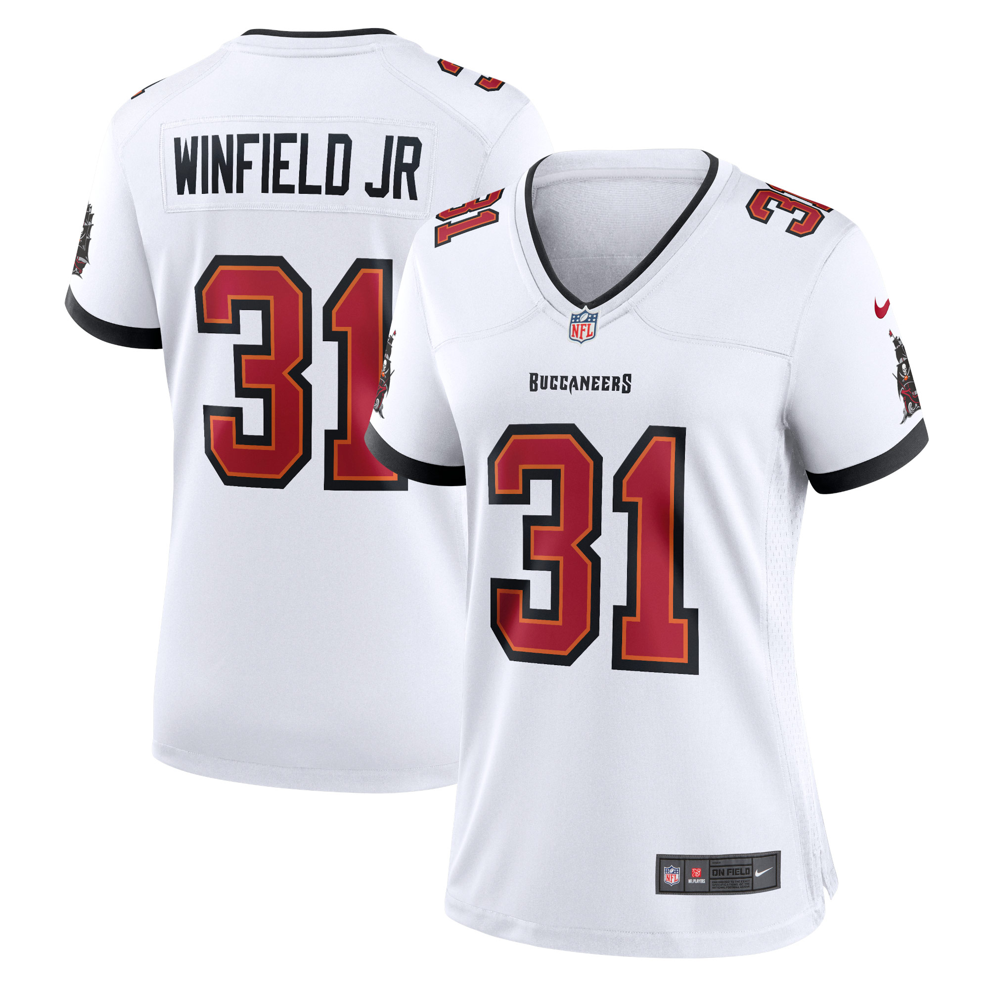 Tampa Bay Buccaneers Antoine Winfield Jr. White Game NFL Jersey Women's