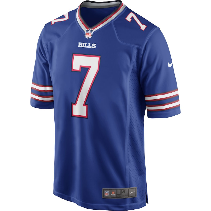 Doug Flutie 7 Buffalo Bills Game Retired Royal NFL Jersey Men's