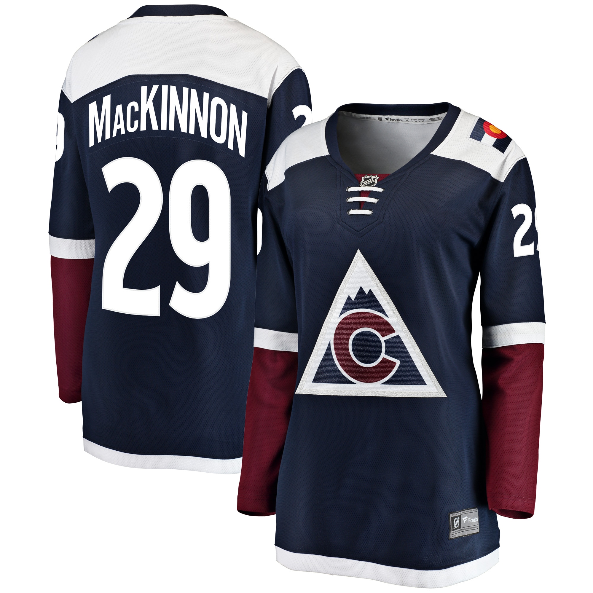 Colorado Avalanche Nathan MacKinnon Navy Alternate Breakaway Player NHL Jersey Women's