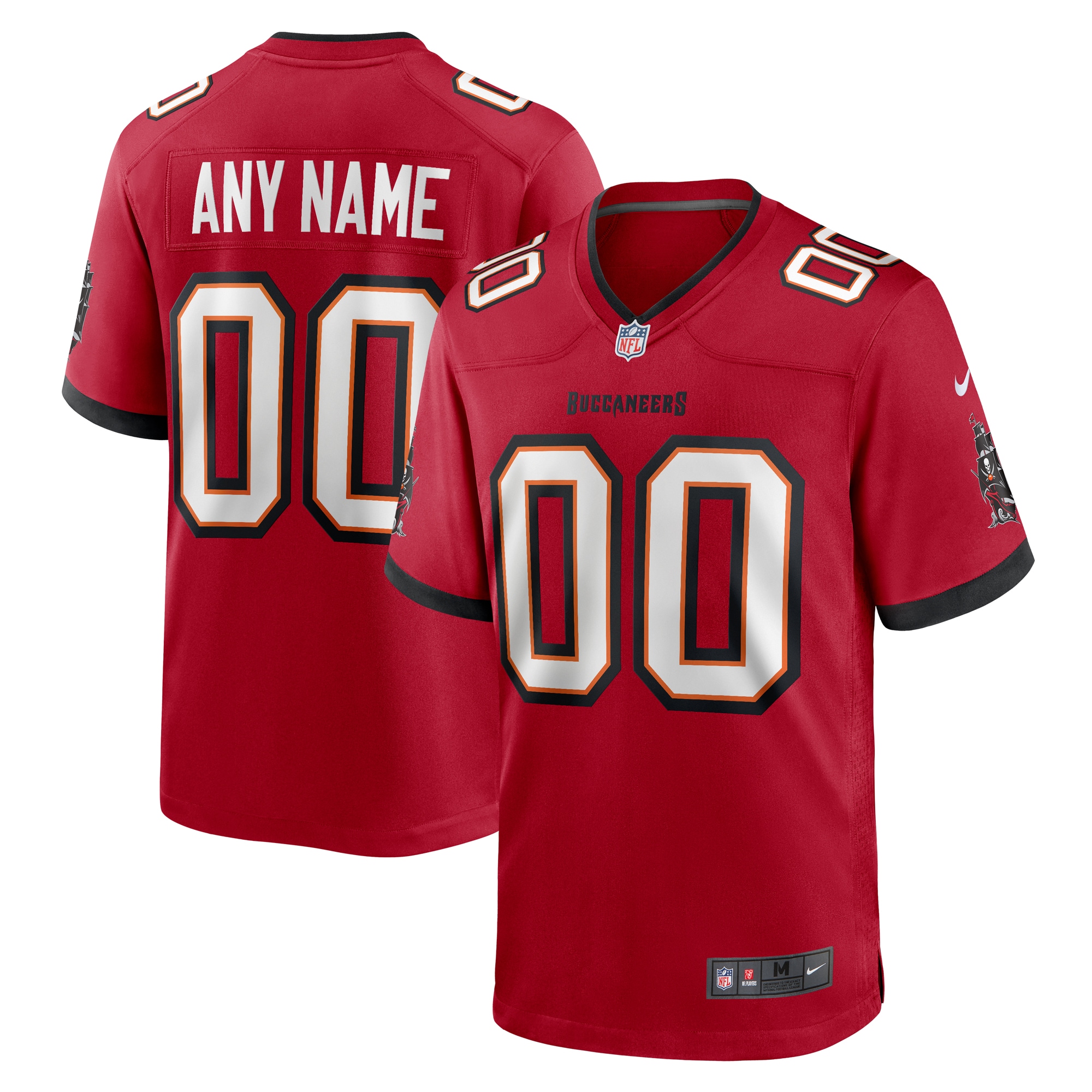 Tampa Bay Buccaneers Red Custom Game NFL Jersey Men's