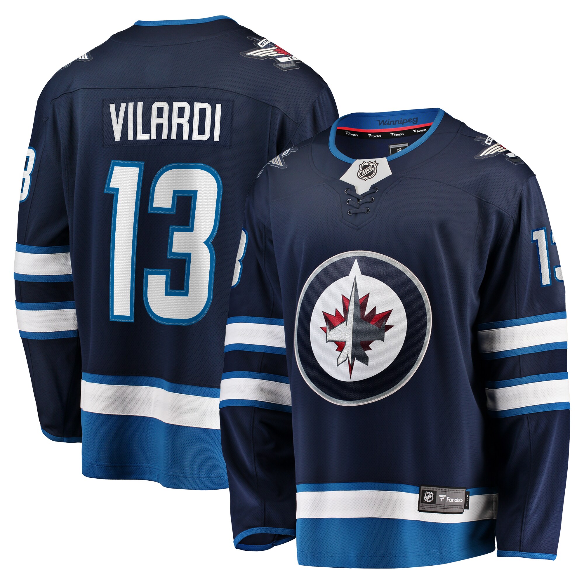 Winnipeg Jets Gabriel Vilardi Navy Home Premier Breakaway Player NHL Jersey Men's