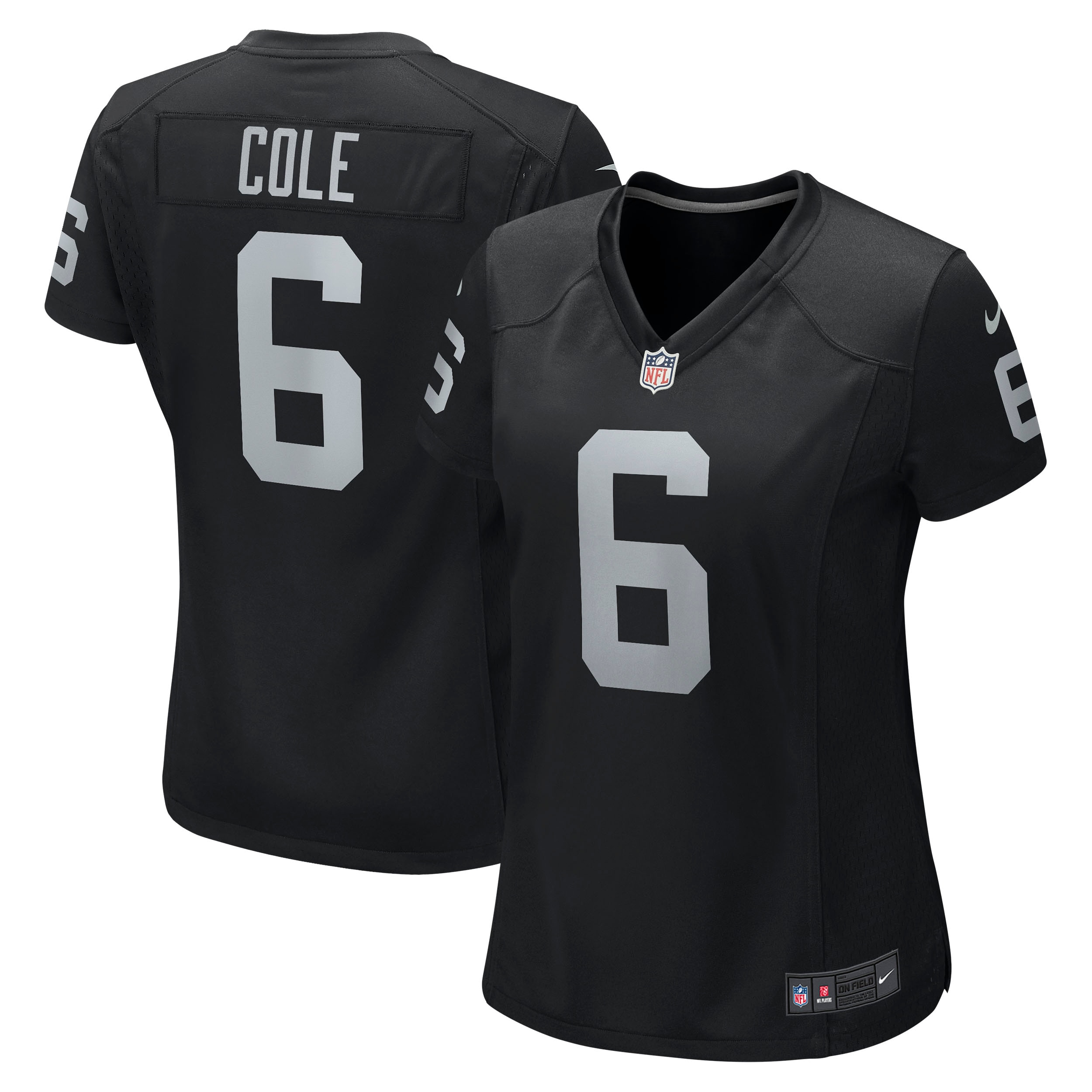 Las Vegas Raiders AJ Cole Black Game NFL Jersey Women's