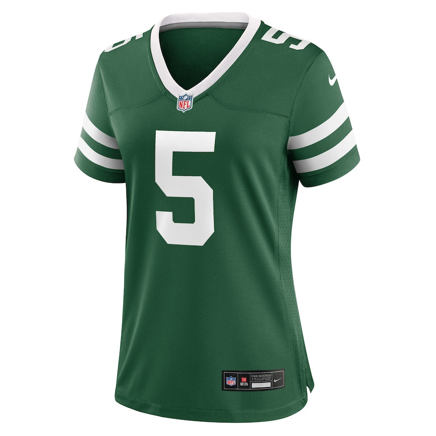Garrett Wilson 5 New York Jets Game Women, Green NFL Jersey Women's