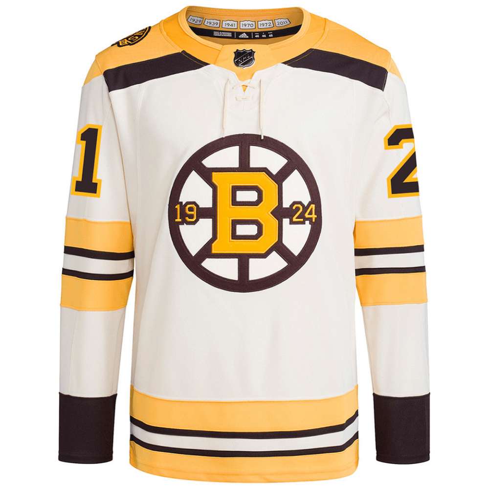 James van Riemsdyk 21 Boston Bruins 100th Anniversary Primegreen Third Cream NHL Jersey Men's