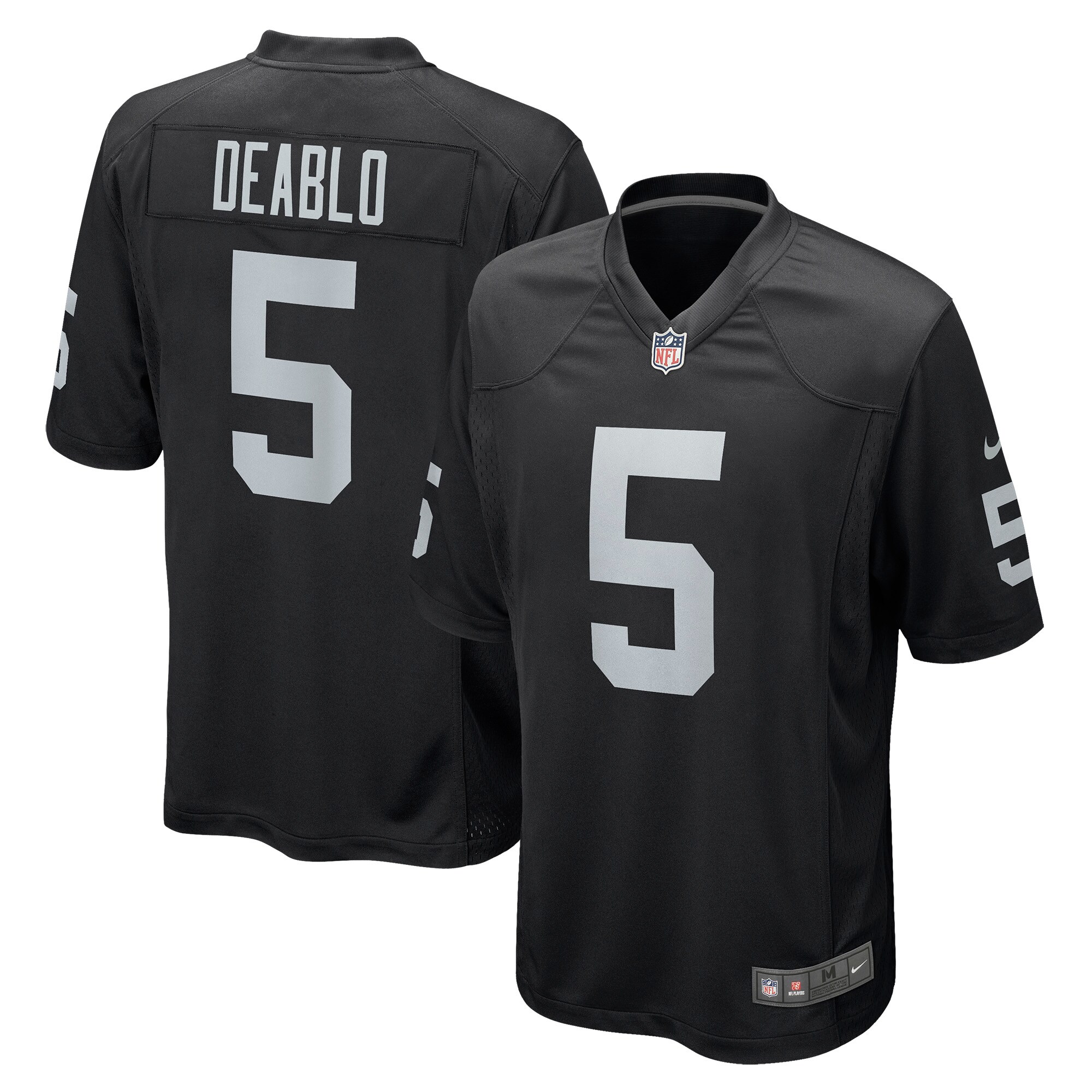 Las Vegas Raiders Divine Deablo Black Player Game NFL Jersey Men's