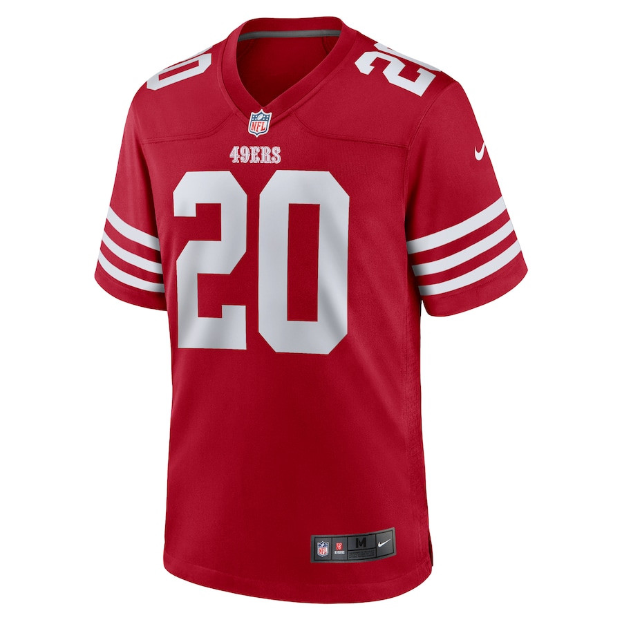 Ambry Thomas 20 San Francisco 49ers Game Scarlet NFL Jersey Men's