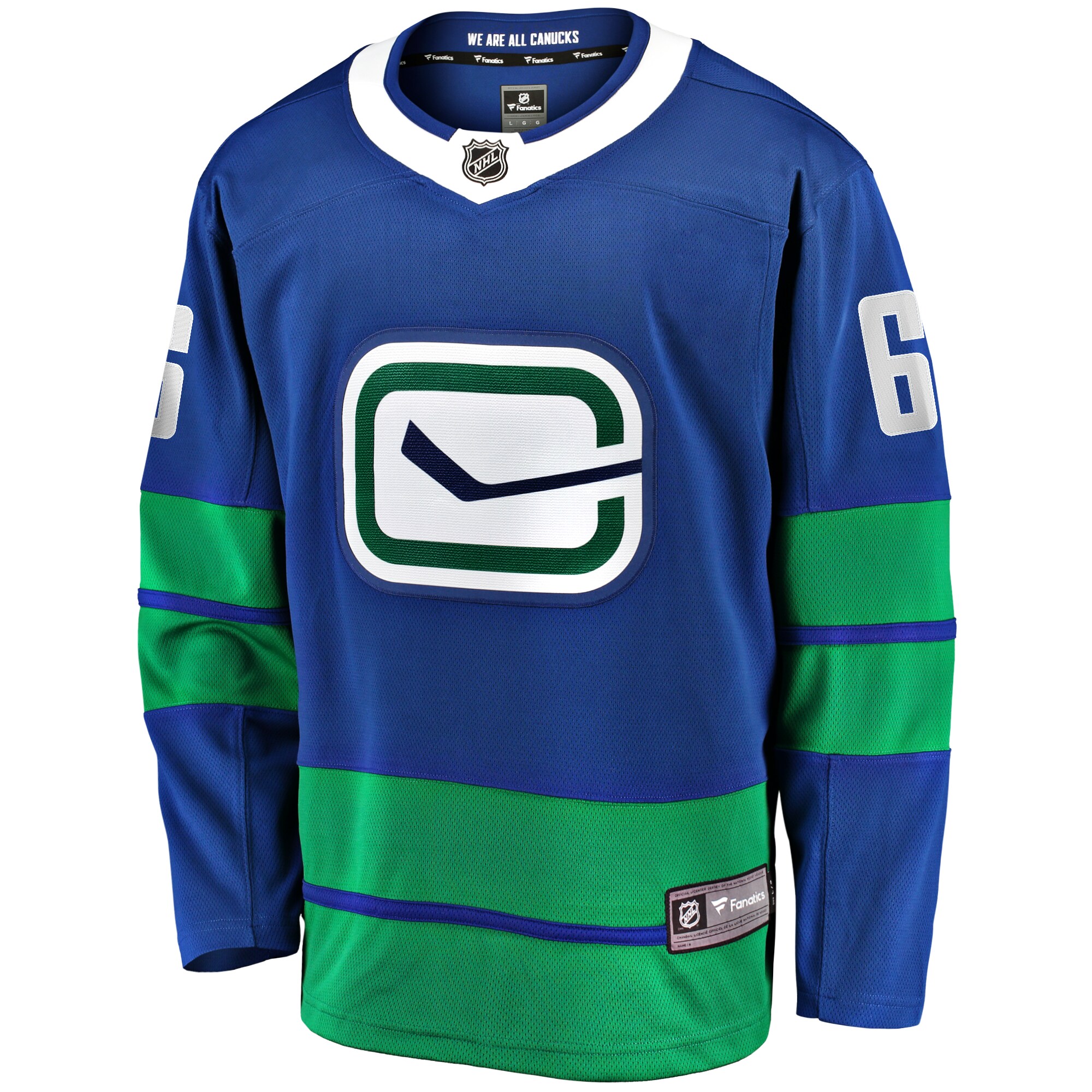 Vancouver Canucks Brock Boeser Blue Premier Breakaway Player NHL Jersey Men's