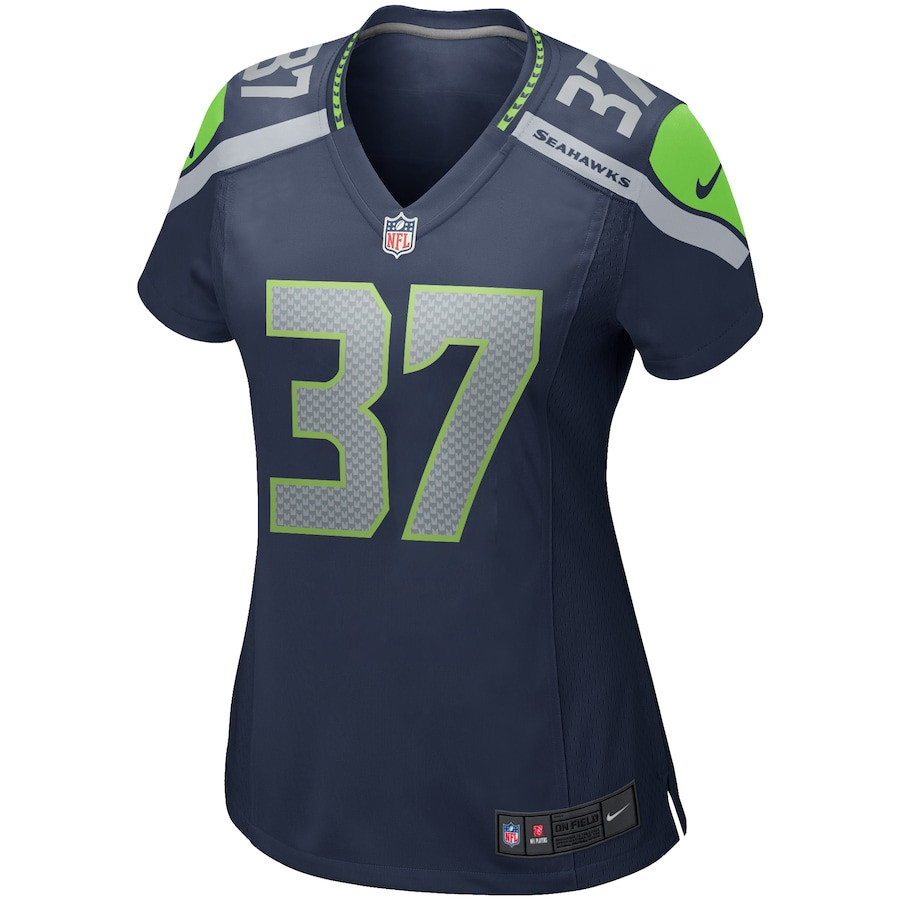 Shaun Alexander 37 Seattle Seahawks Game Retired College Navy NFL Jersey Women's