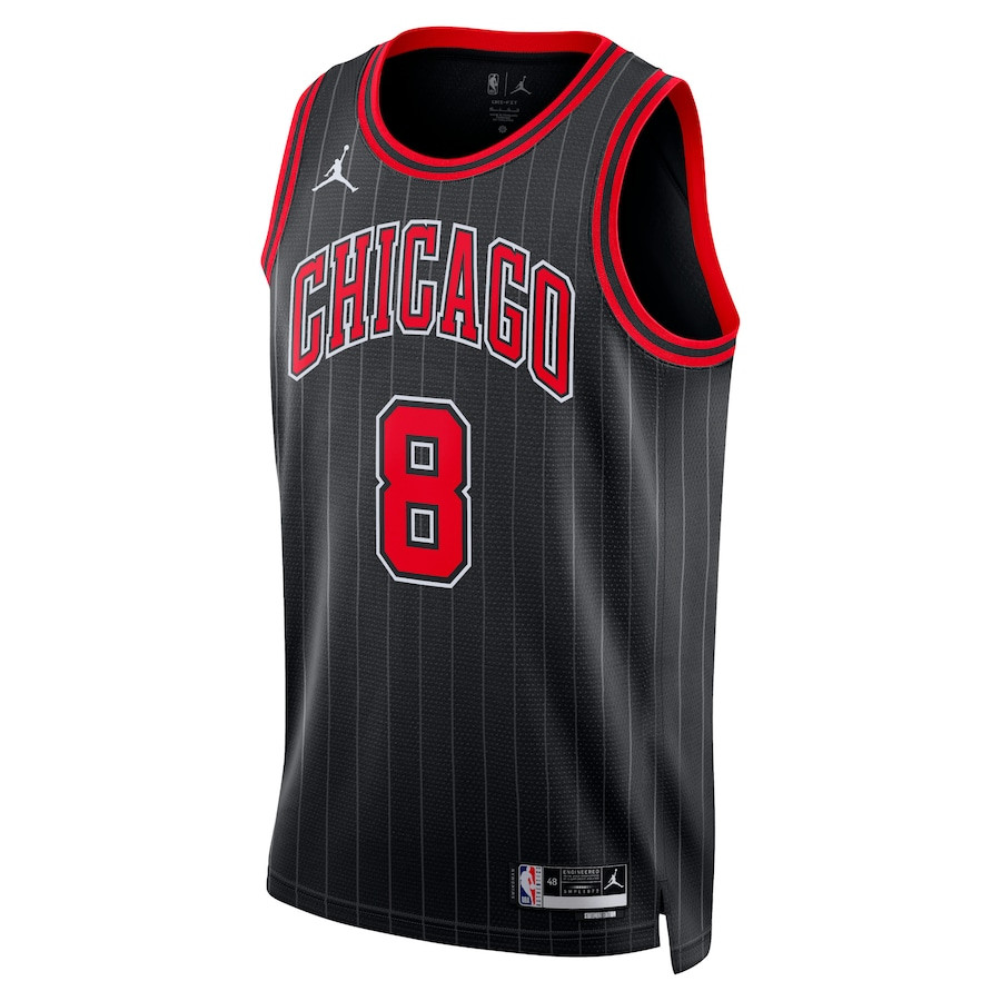 Zach LaVine 8 Chicago Bulls Unisex Swingman Statement Edition Black NBA Jersey Unisex