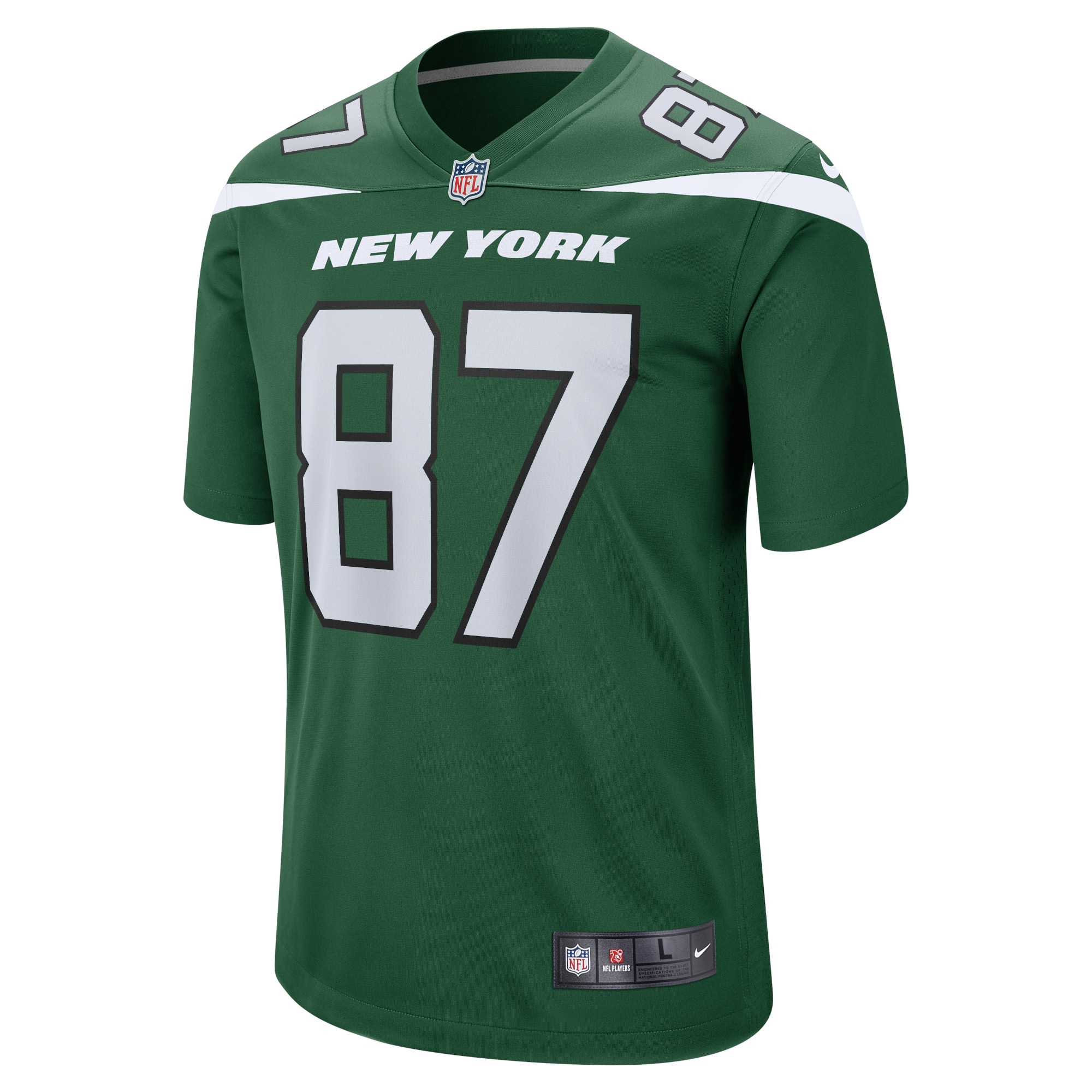 New York Jets C.J. Uzomah Gotham Green Player Game NFL Jersey Men's