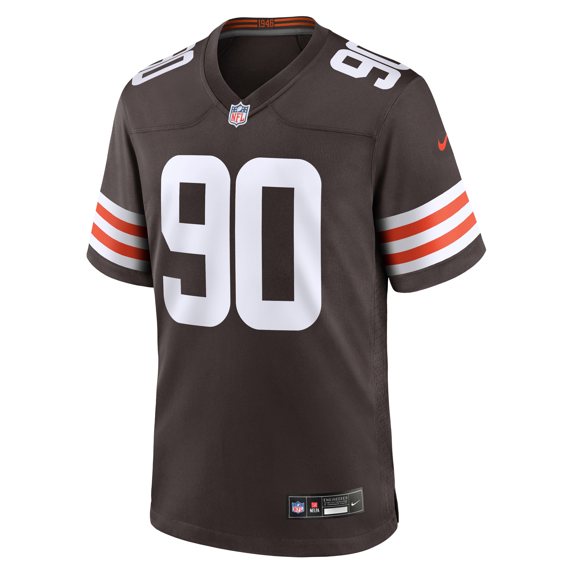 Cleveland Browns Maurice Hurst II Brown Team Game NFL Jersey Men's