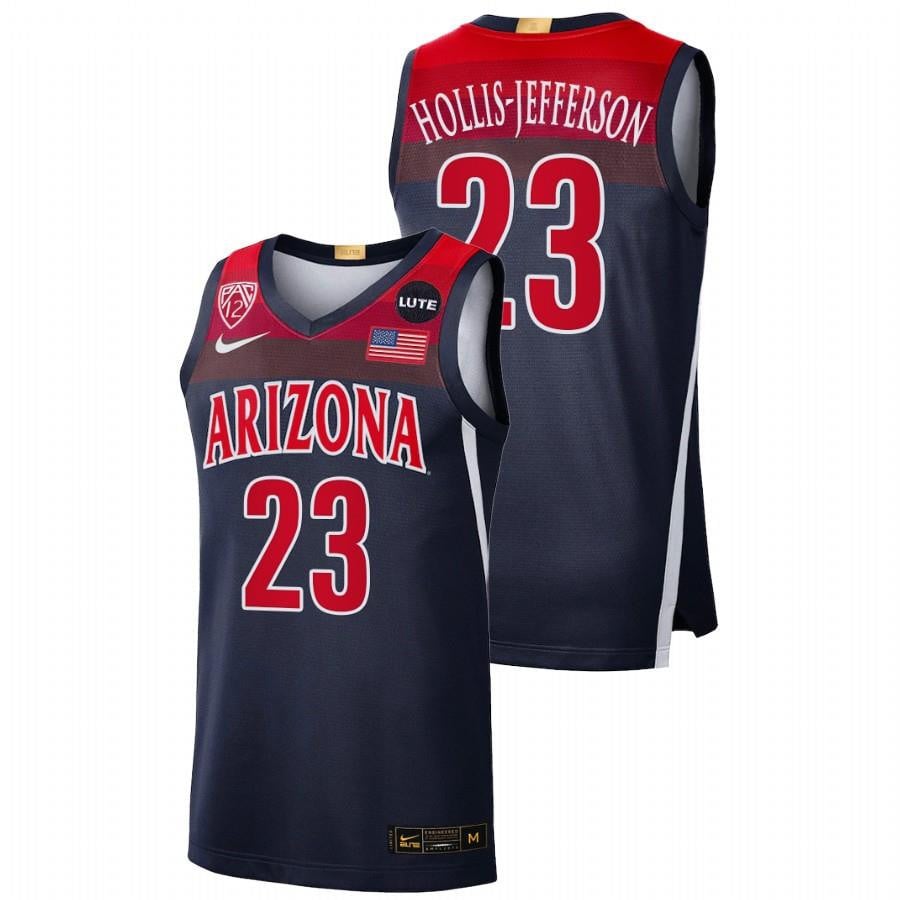 Rondae Hollis-Jefferson 23 Navy Arizona Wildcats Elite Limited NCAA Jersey Men's