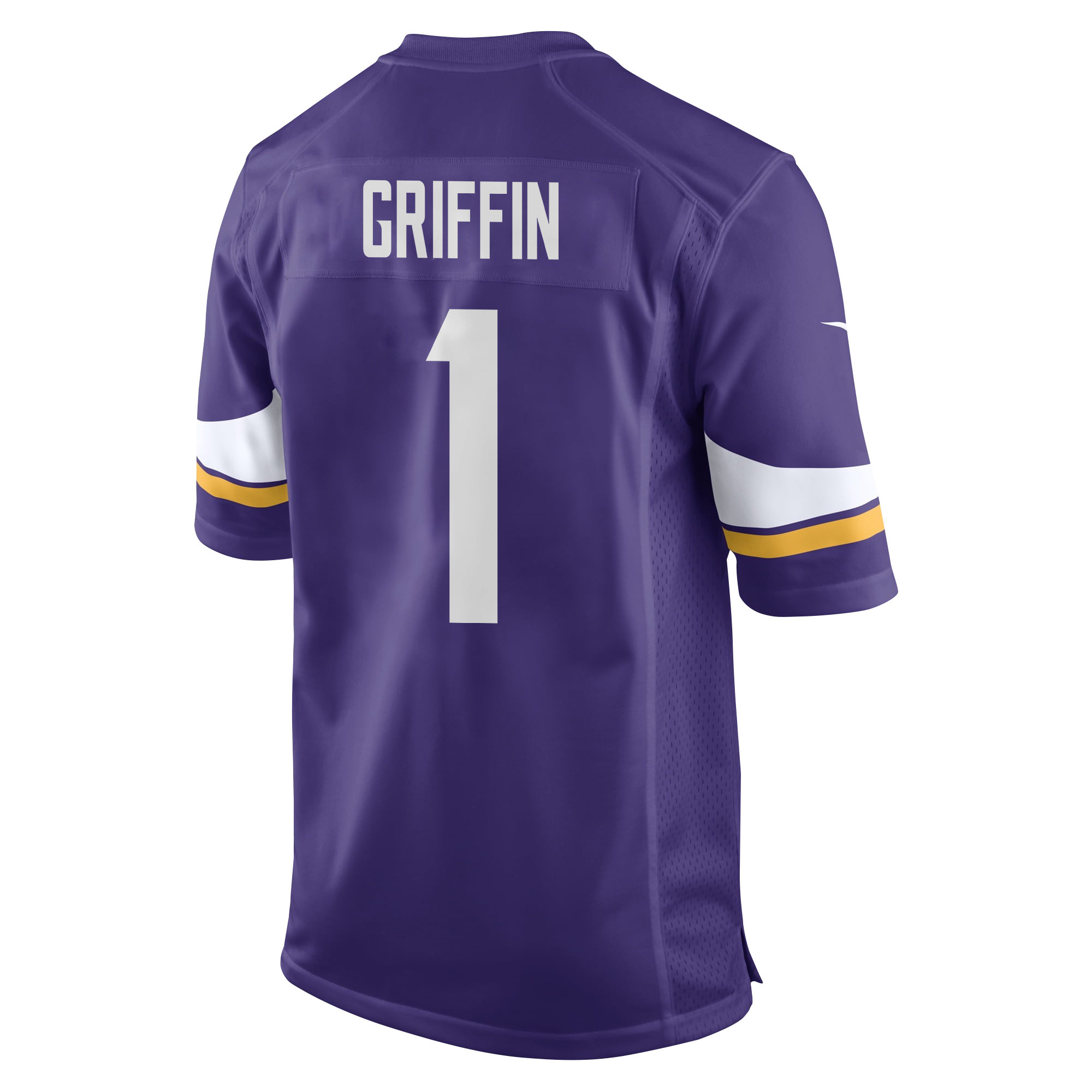 Shaq Griffin 1 Minnesota Vikings Super Bowl LIX New Orleans Patch Game Purple NFL Jersey Men's