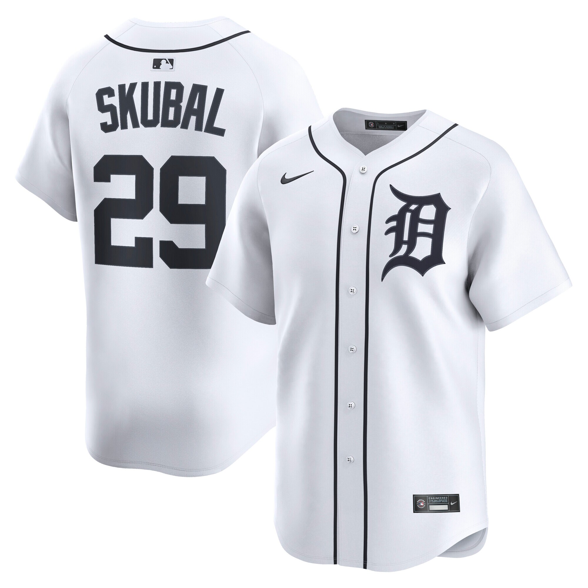 Detroit Tigers Tarik Skubal White Home Limited Player MLB Jersey Men's