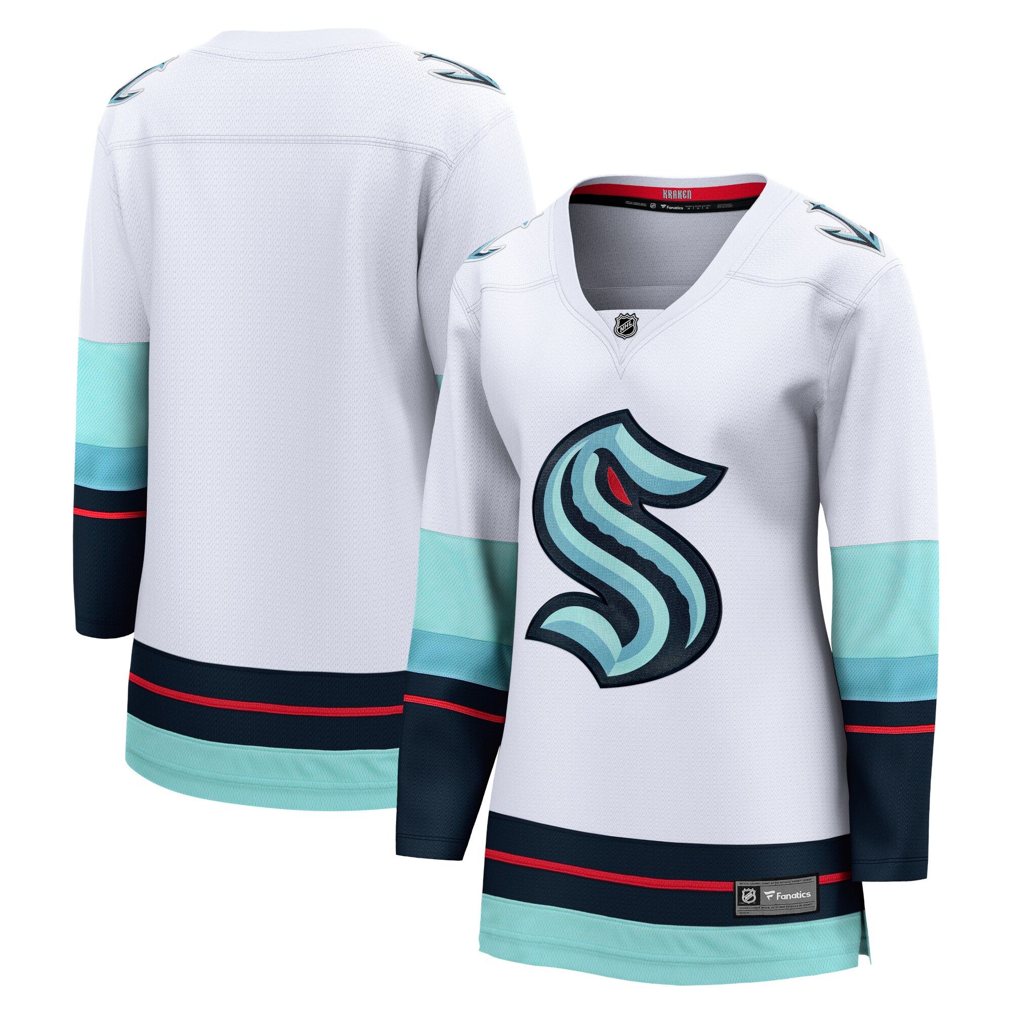 Seattle Kraken White Away Breakaway NHL Jersey Women's