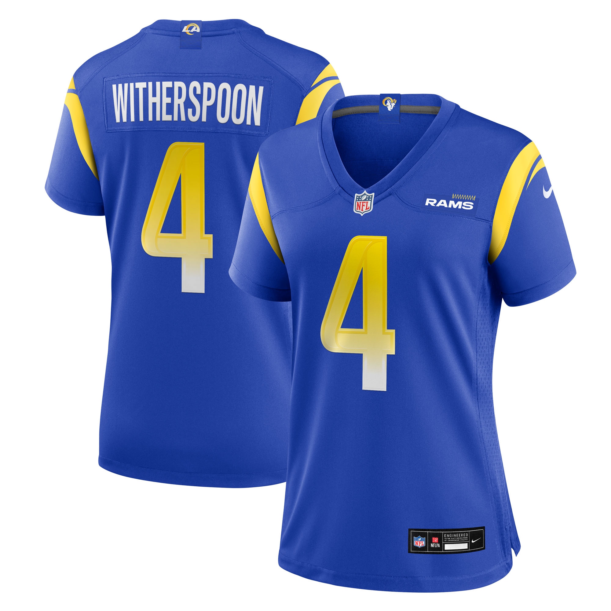 Los Angeles Rams Ahkello Witherspoon Royal Team Game NFL Jersey Women's