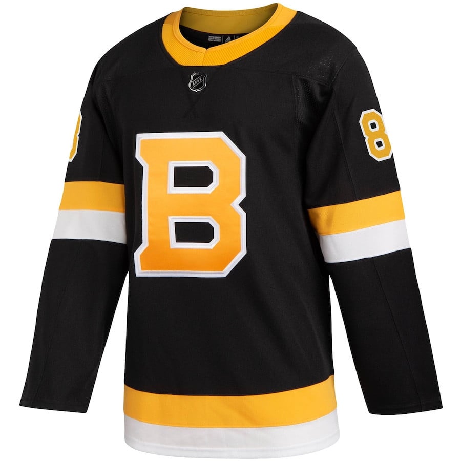 David Pastrnak 88 Boston Bruins Alternate Black NHL Jersey Men's