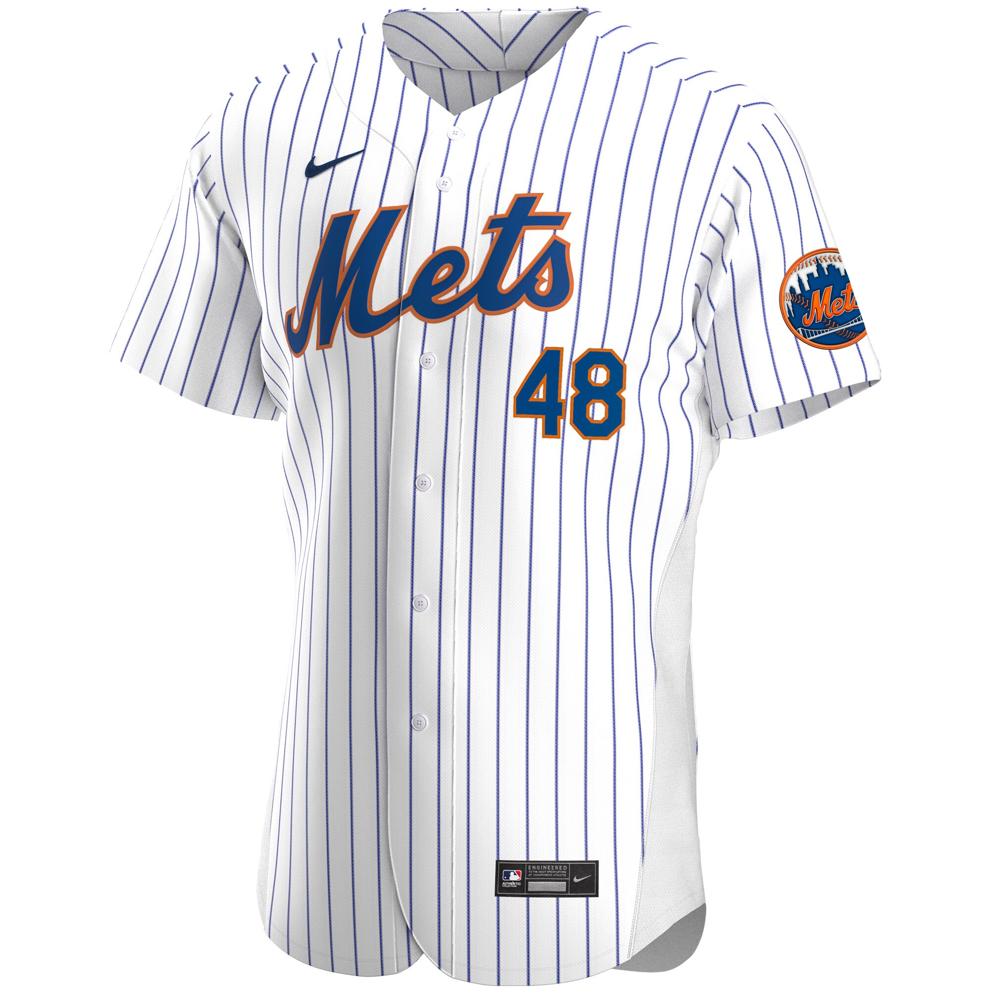 New York Mets Jacob deGrom White Home Player MLB Jersey Men's