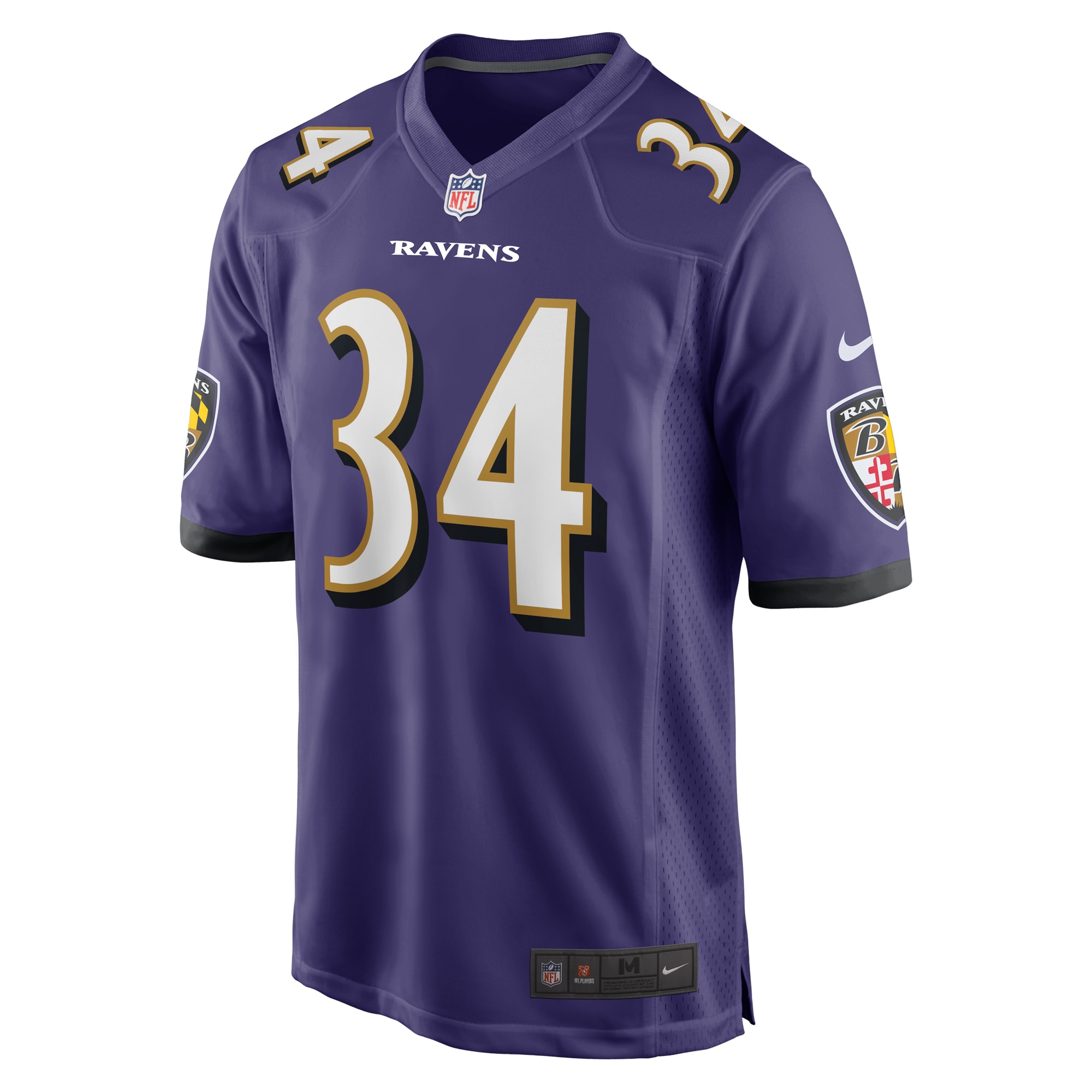 Baltimore Ravens Keaton Mitchell Purple Game NFL Jersey Men's
