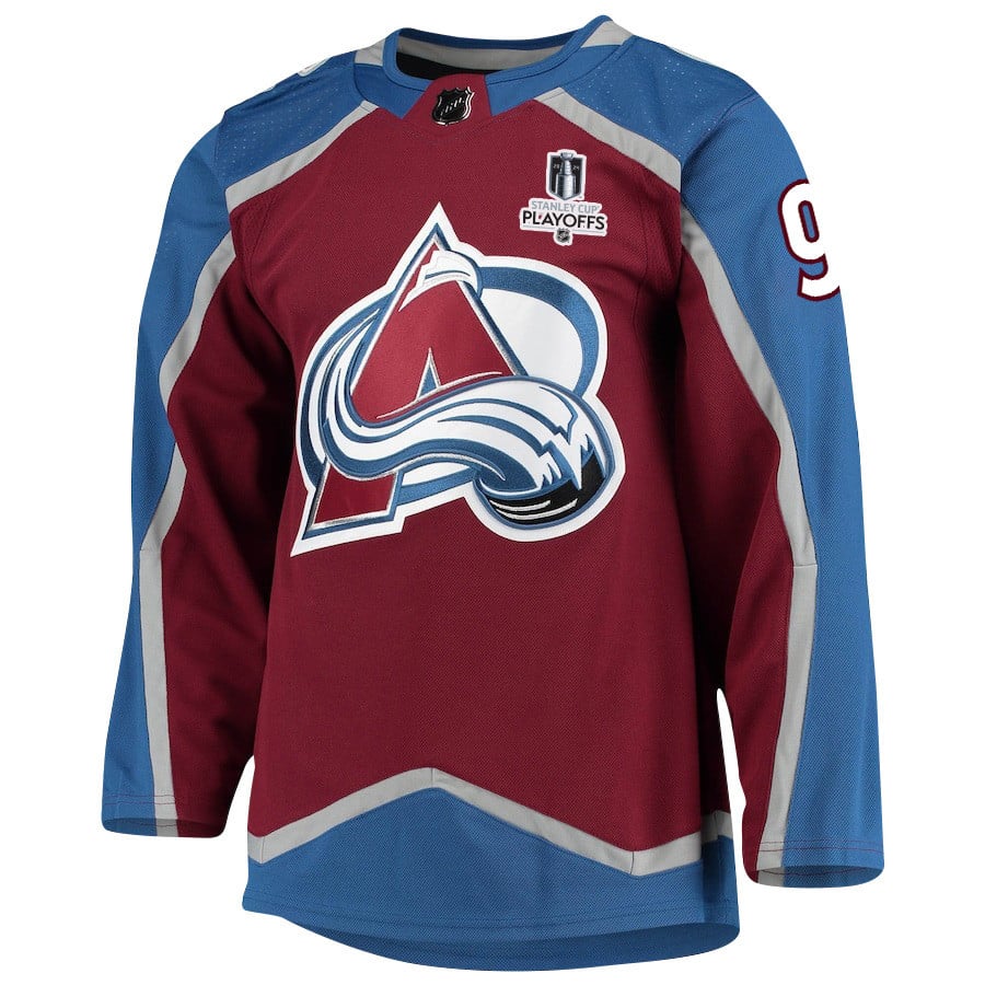 Zach Parise 9 Colorado Avalanche 2024 Playoffs Patch Home Men NHL Jersey Men's