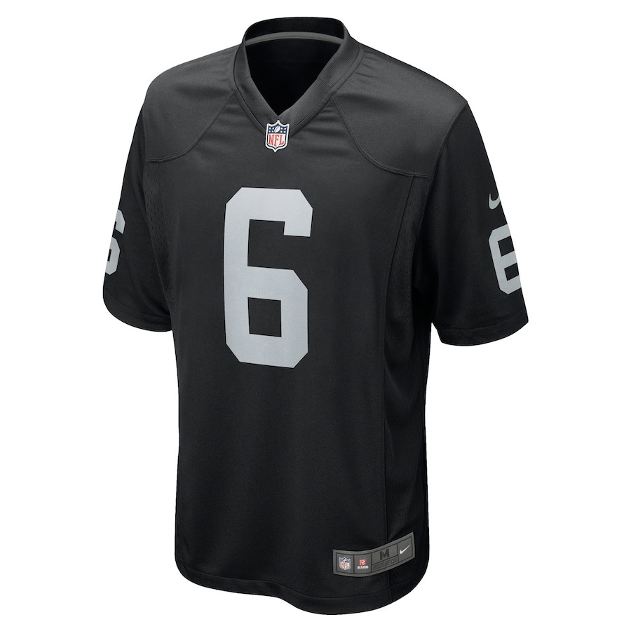 AJ Cole 6 Las Vegas Raiders Game Black NFL Jersey Men's