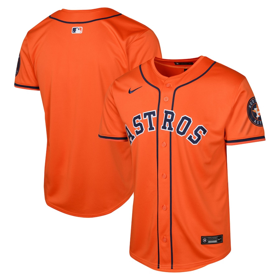 Houston Astros Alternate Limited Orange MLB Jersey Youth