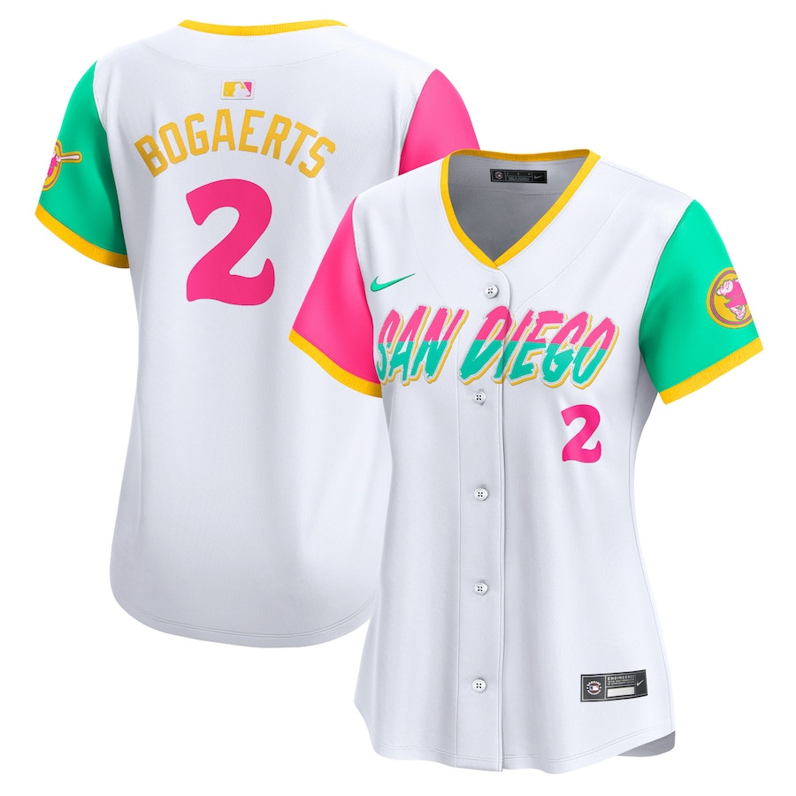 Xander Bogaerts 2 San Diego Padres City Connect Limited White MLB Jersey Women's