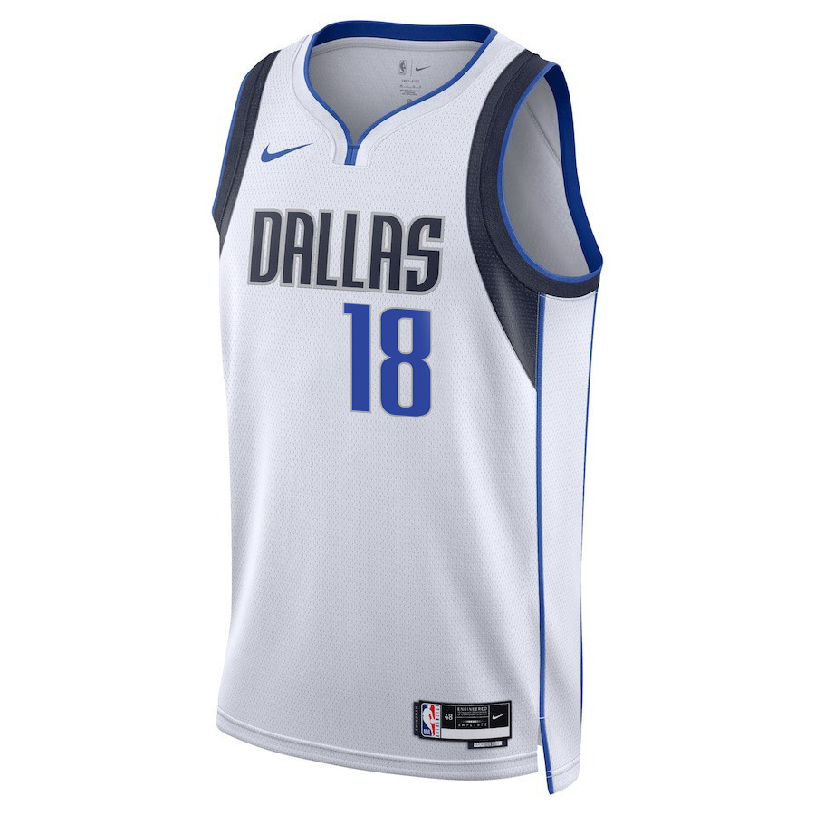 Olivier-Maxence Prosper 18 Dallas Mavericks 2024 FINALS PATCH Swingman Association Editio White NBA Jersey Men's