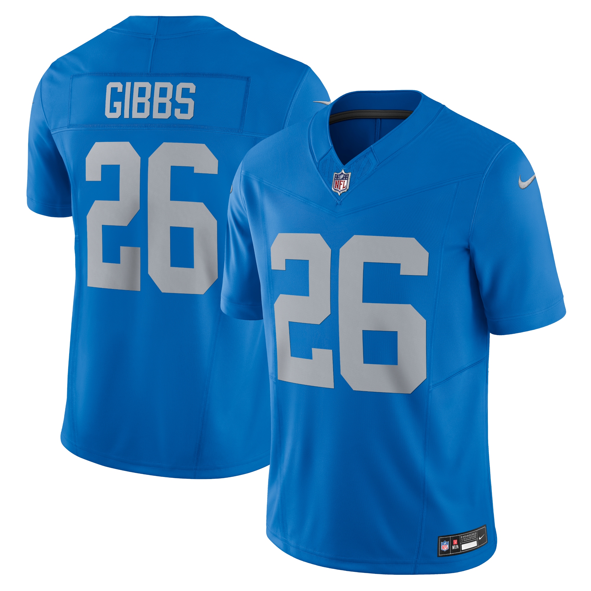 Detroit Lions Jahmyr Gibbs Blue Vapor F.U.S.E. Alternate Limited NFL Jersey Men's