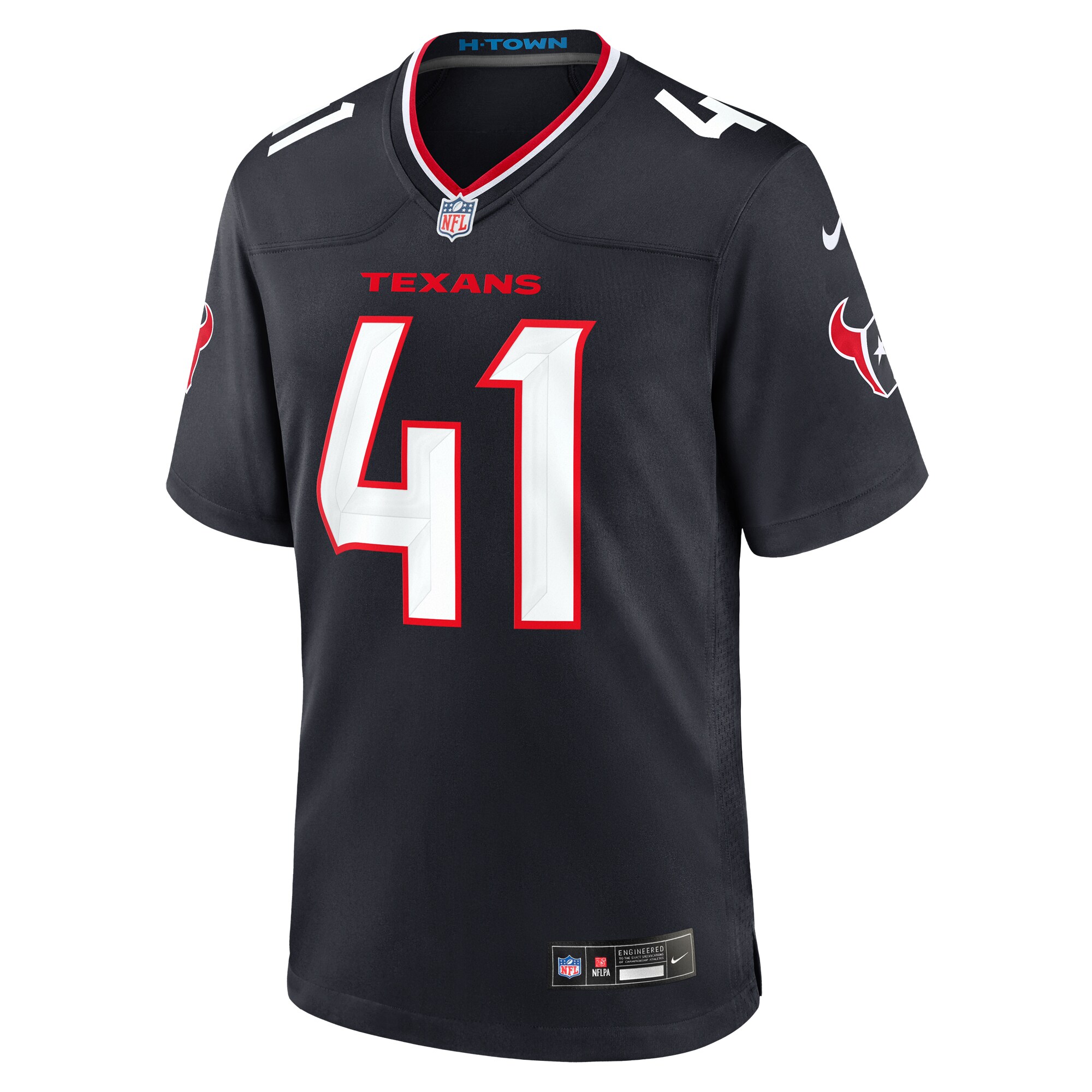 Houston Texans Myjai Sanders Navy Team Game NFL Jersey Men's