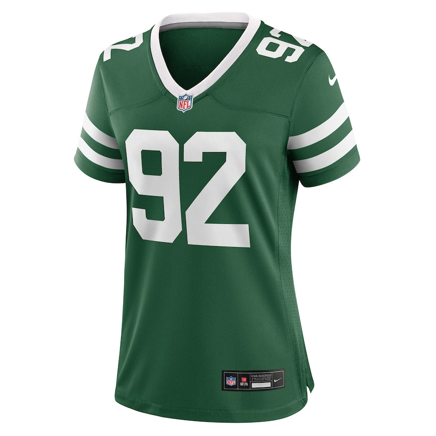 Leki Fotu 92 New York Jets Team Game Legacy Green NFL Jersey Women's