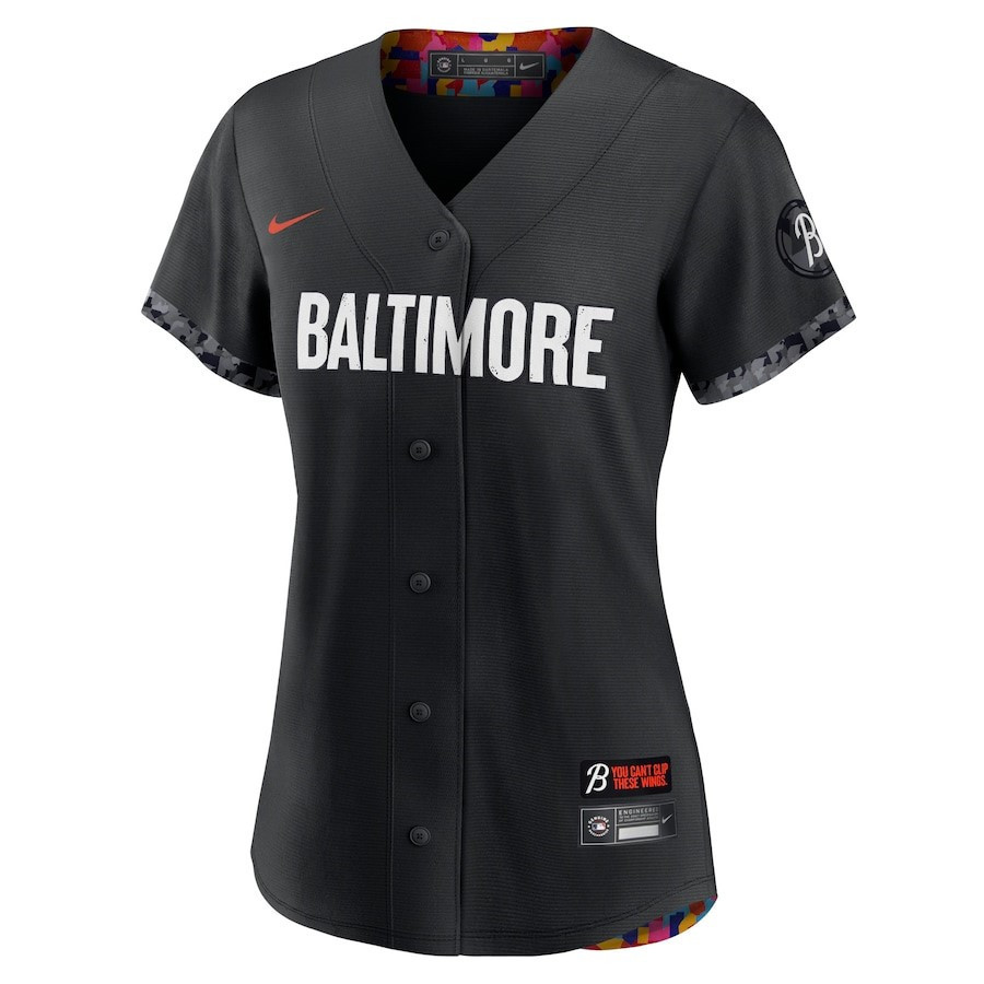 Cedric Mullins 31 Baltimore Orioles 2023 City Connect Player Black MLB Jersey Women's