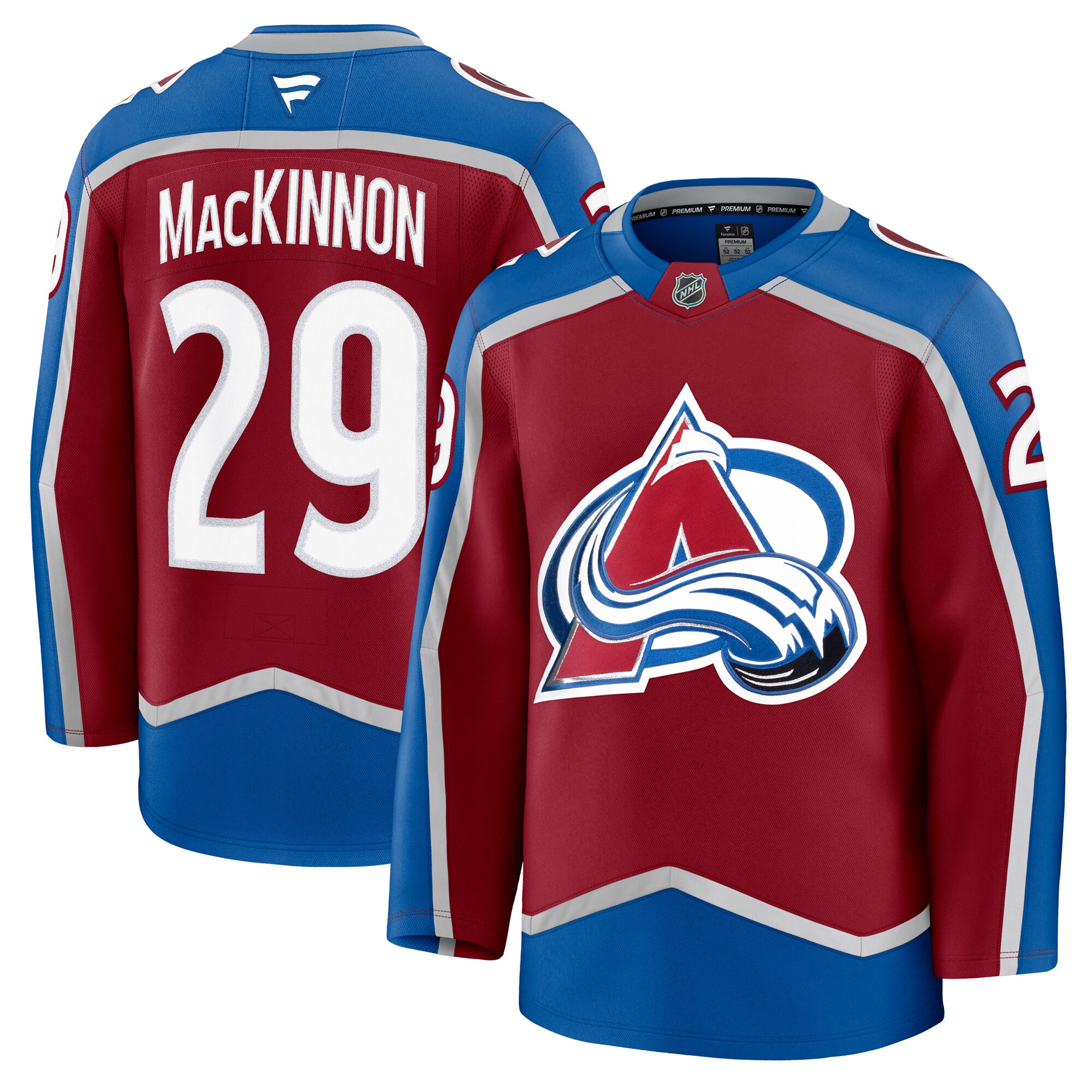 Colorado Avalanche Nathan MacKinnon Burgundy Home Premium NHL Jersey Men's