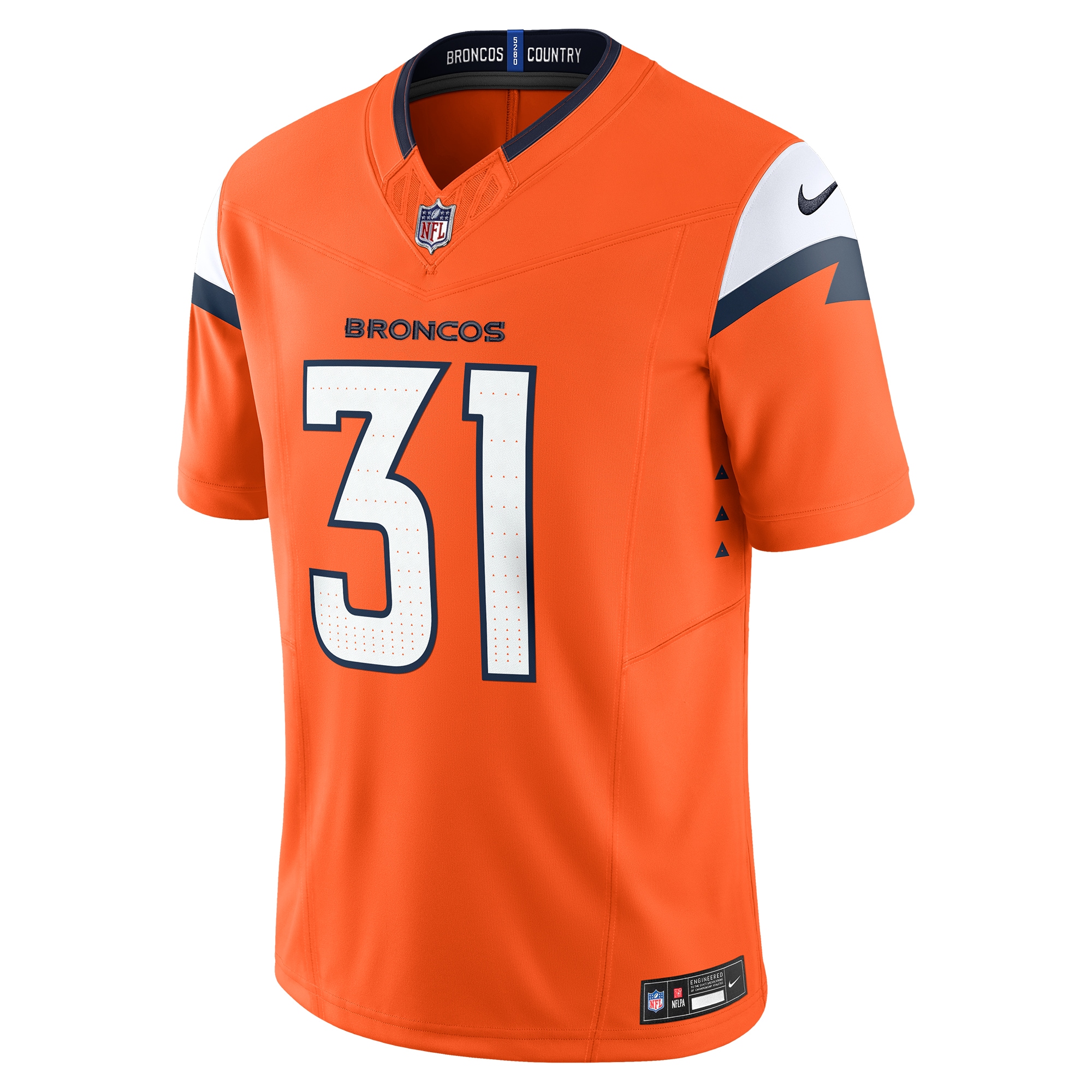 Denver Broncos Justin Simmons Orange Vapor F.U.S.E. Limited NFL Jersey Men's