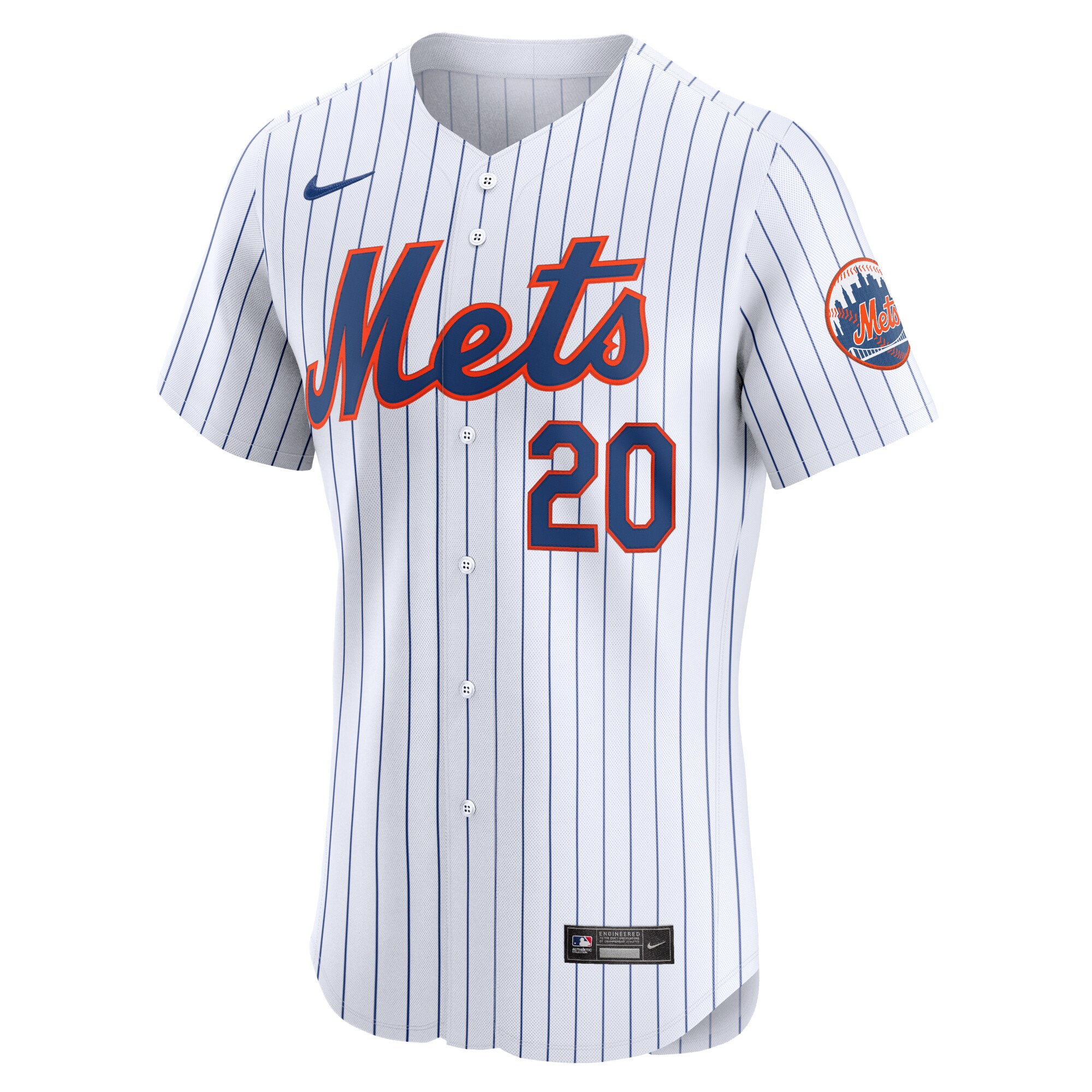 New York Mets Pete Alonso White Home Elite MLB Jersey Men's