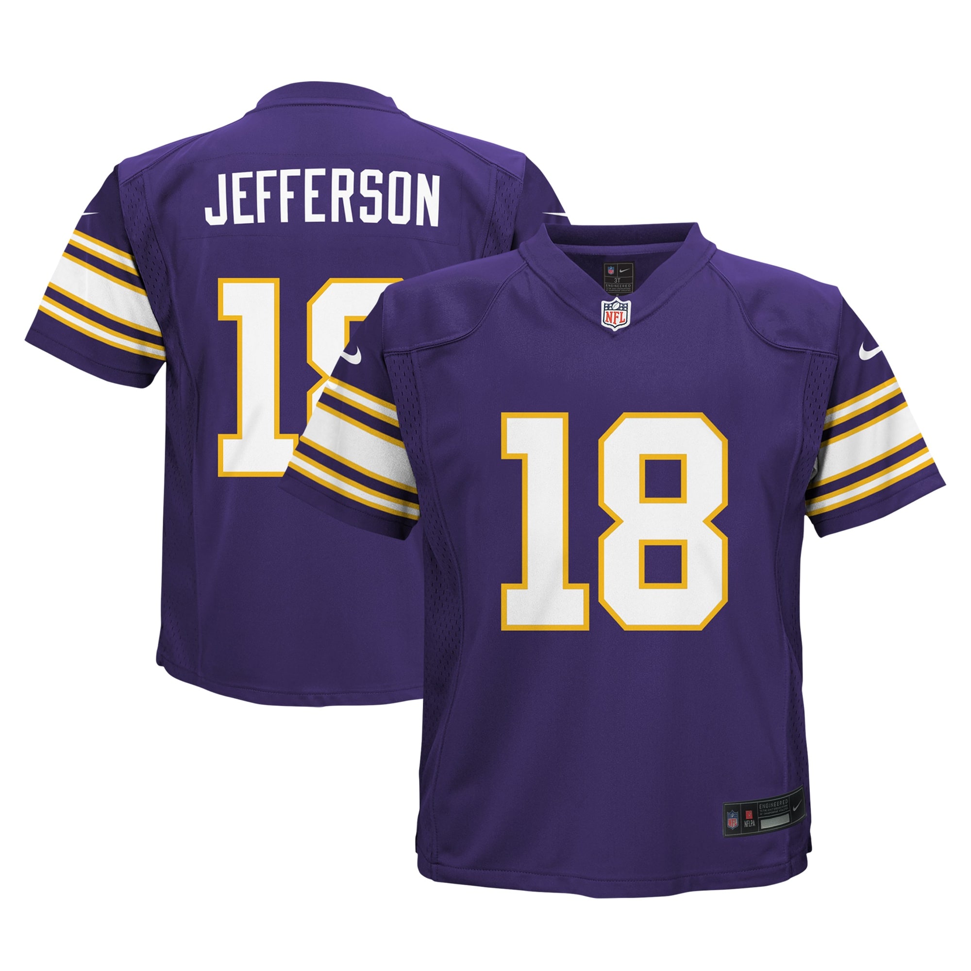 Infant Minnesota Vikings Justin Jefferson Purple Alternate Game NFL Jersey Men's