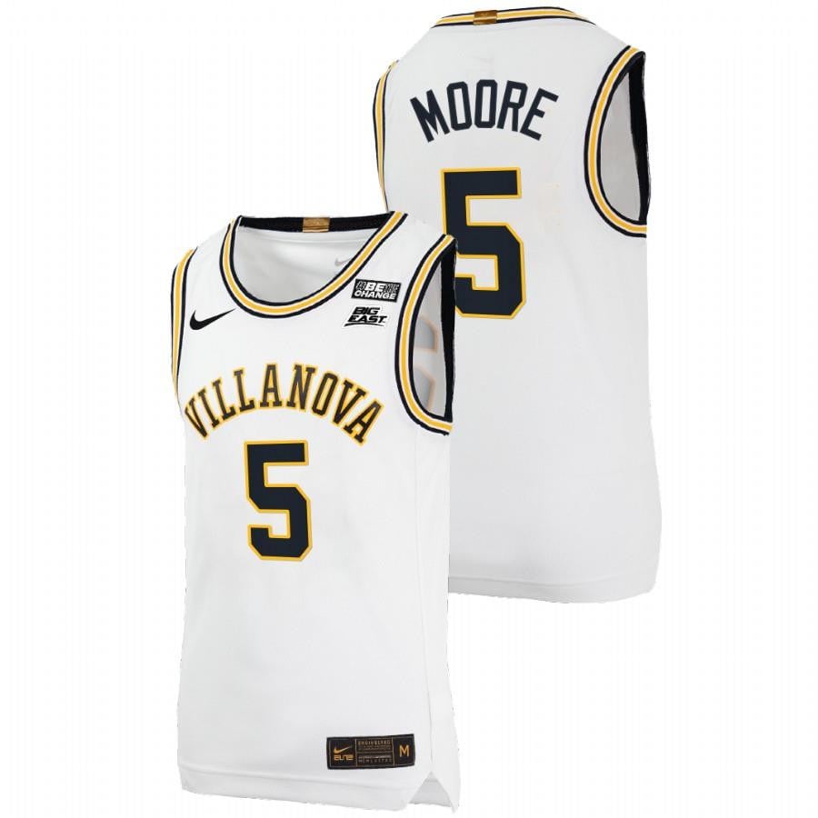Justin Moore White Villanova Wildcats College Throwback NCAA Jersey Men's