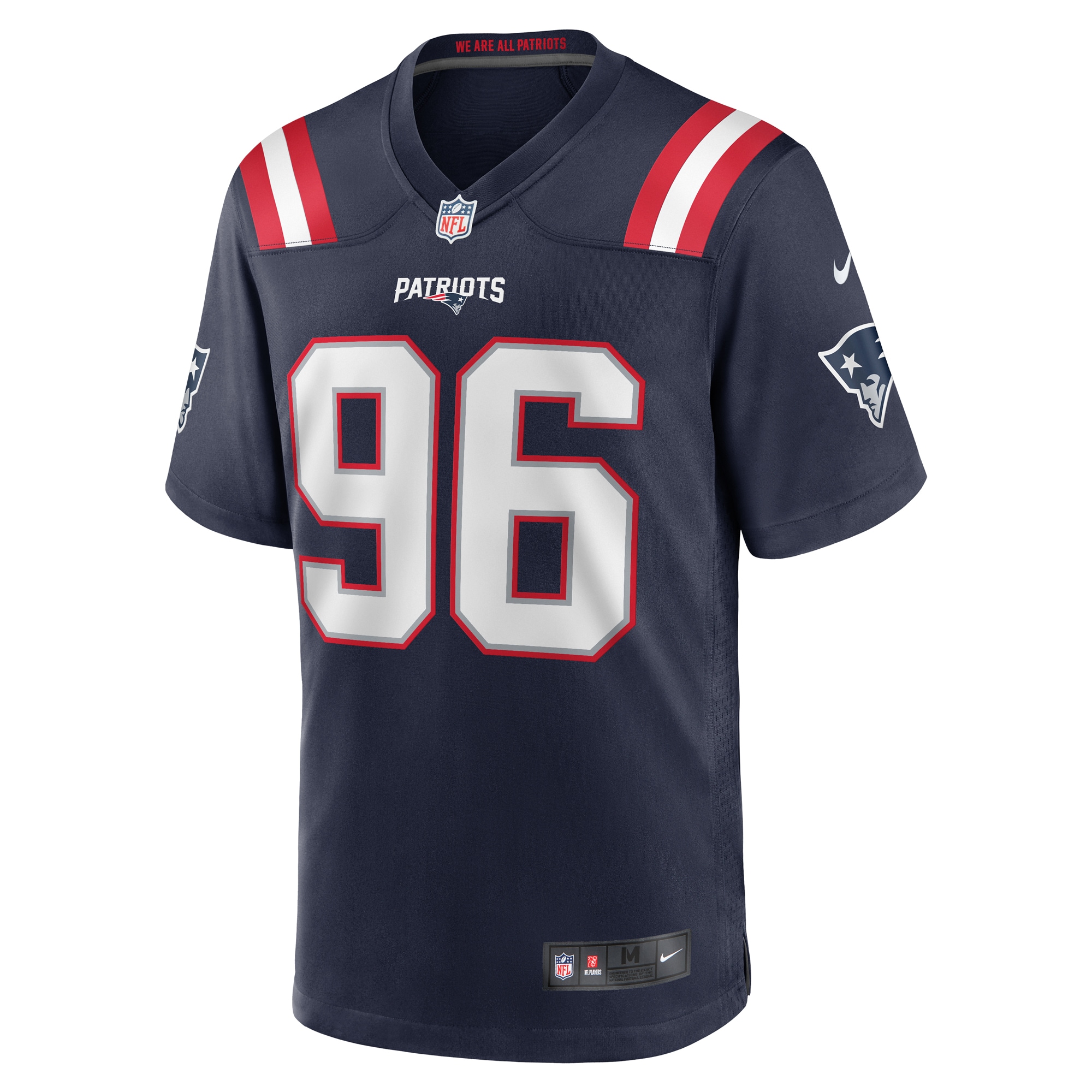 New England Patriots Eric Johnson II Navy Game NFL Jersey Men's