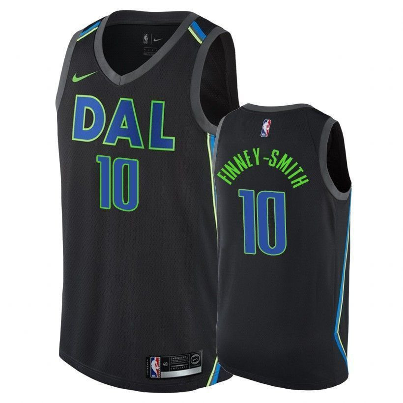 Dallas Mavericks Dorian Finney-smith 10 City Black NBA Jersey Men's