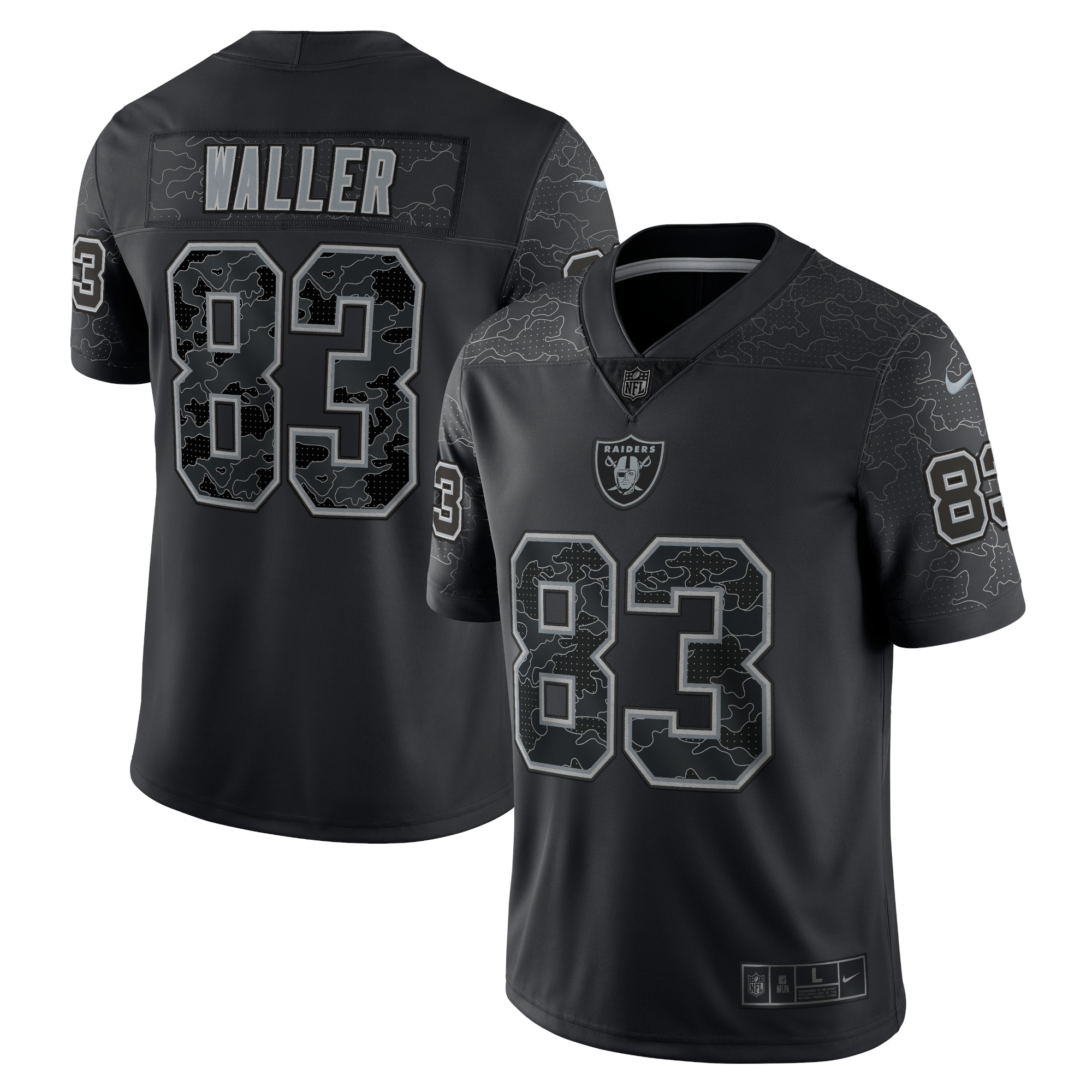 Las Vegas Raiders Darren Waller Black RFLCTV Limited NFL Jersey Men's