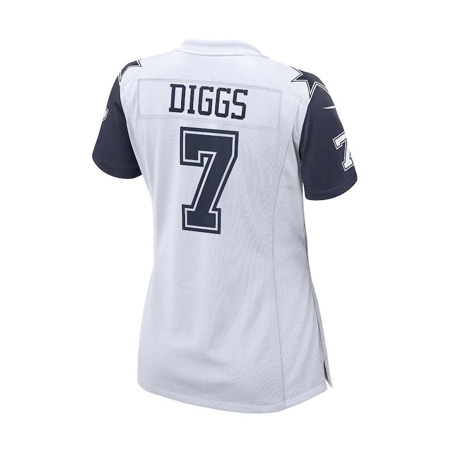 Trevon Diggs 7 Dallas Cowboys Team Game White NFL Jersey Women's