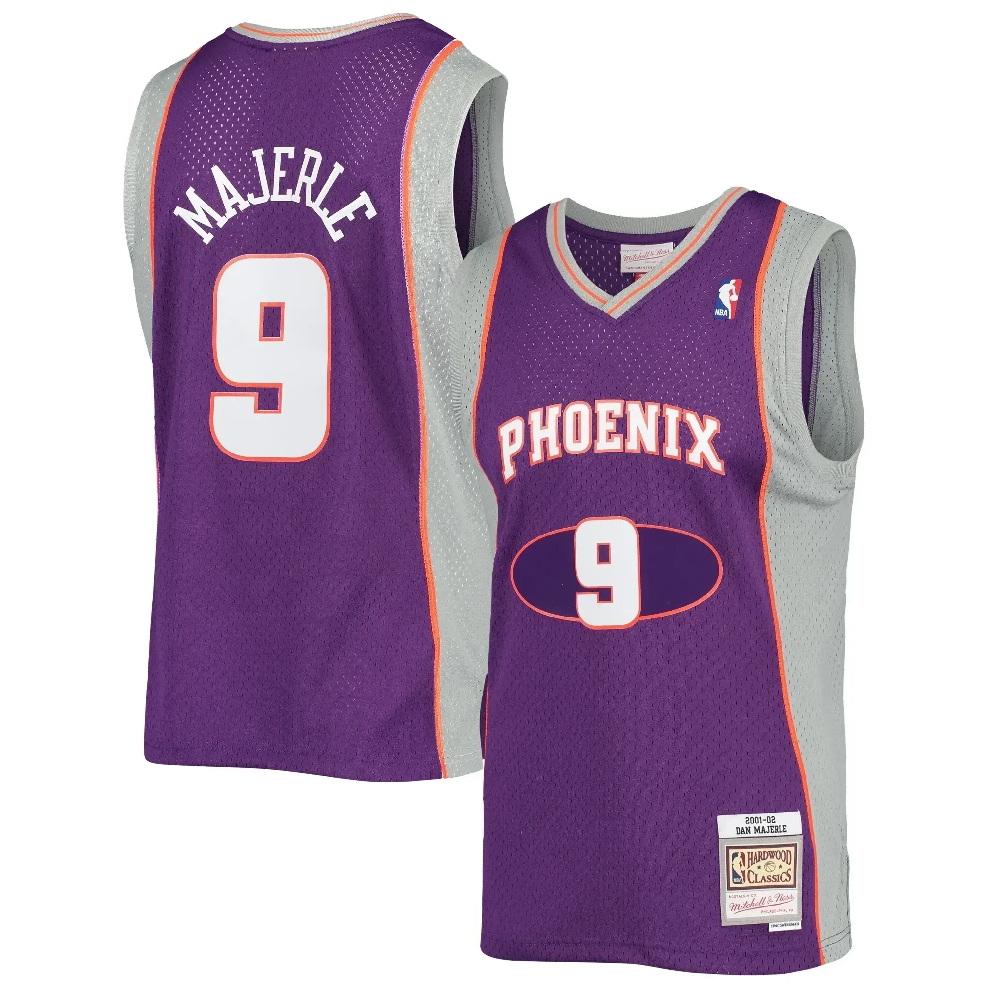 Dan Majerle Phoenix Suns Mitchell Ness 2001-02 Hardwood Classics Swingman ??Purple NBA Jersey Men's