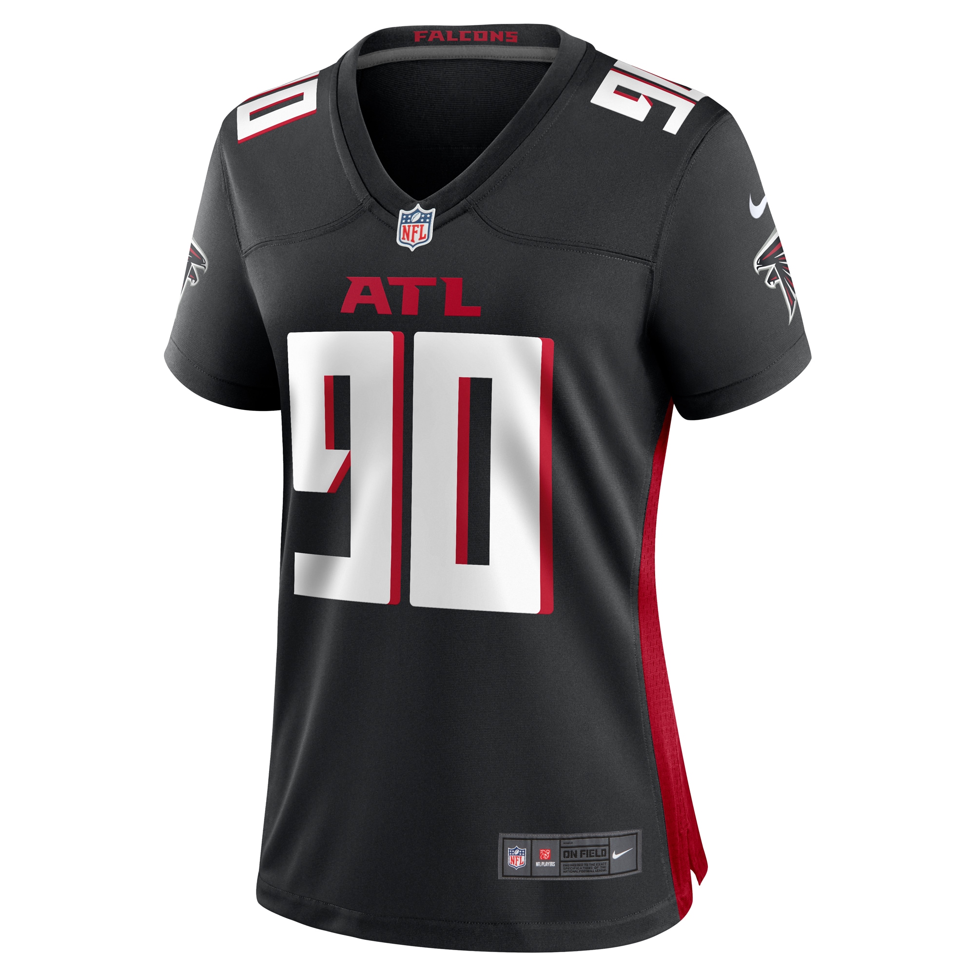 Atlanta Falcons David Onyemata Black Game Player NFL Jersey Women's