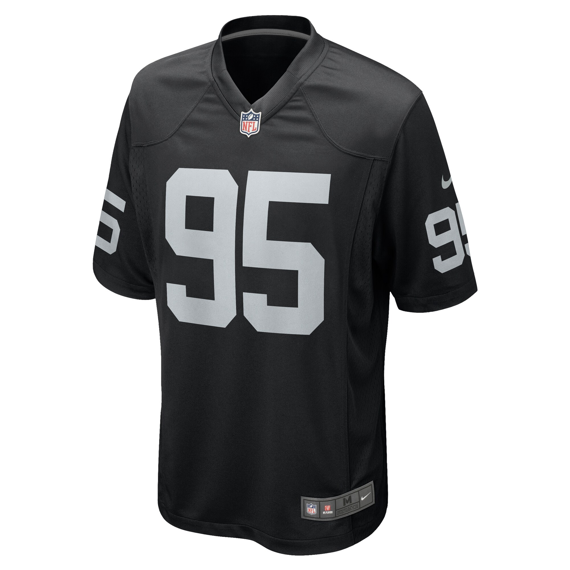 Las Vegas Raiders John Jenkins Black Game NFL Jersey Men's