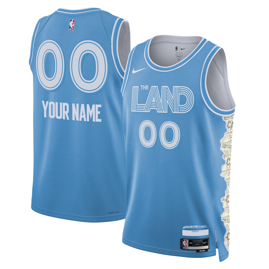 Cleveland Cavaliers Unisex 2024/25 Custom Swingman City Edition Light Blue NBA Jersey Unisex