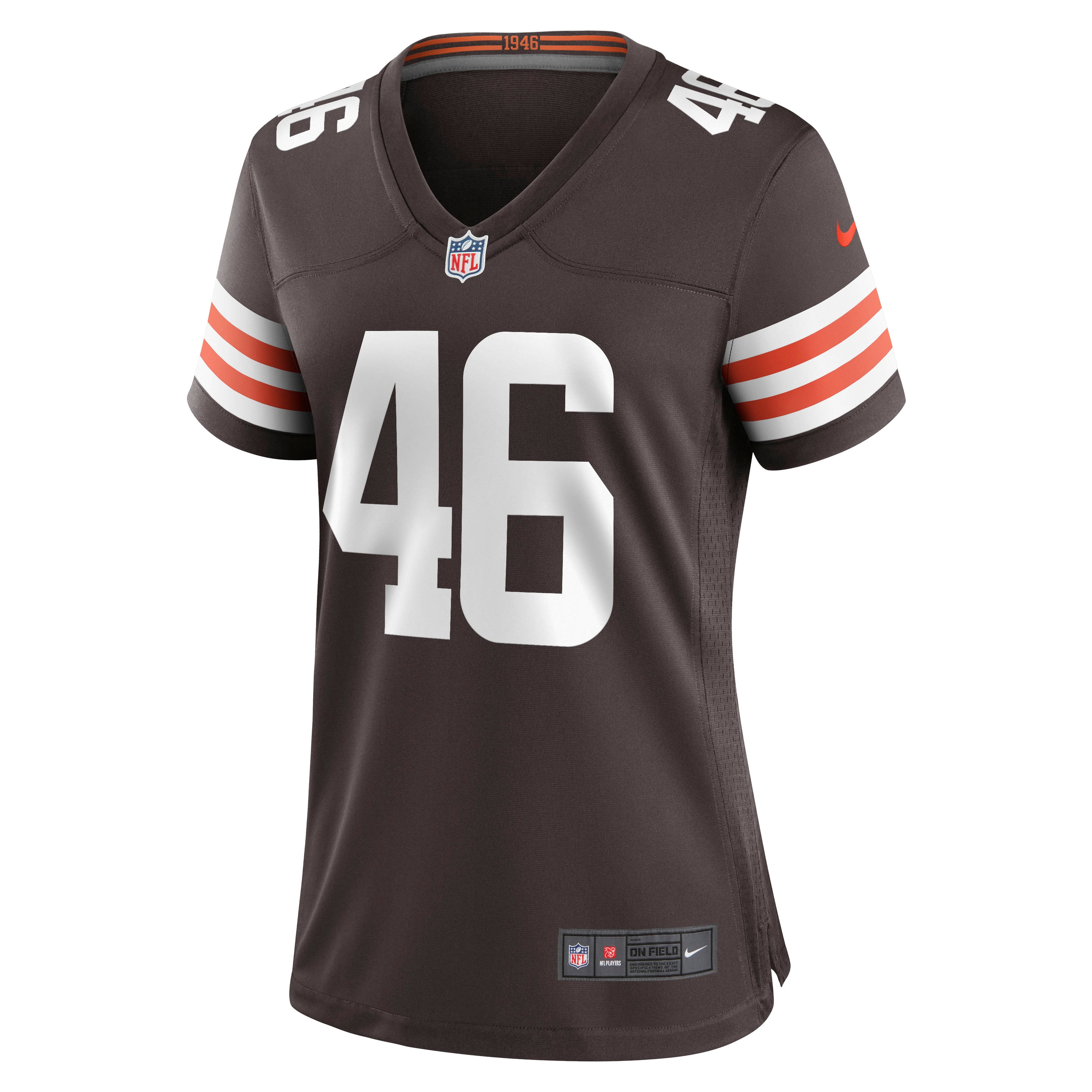 Cleveland Browns Don Fleming Brown Retired Player NFL Jersey Women's