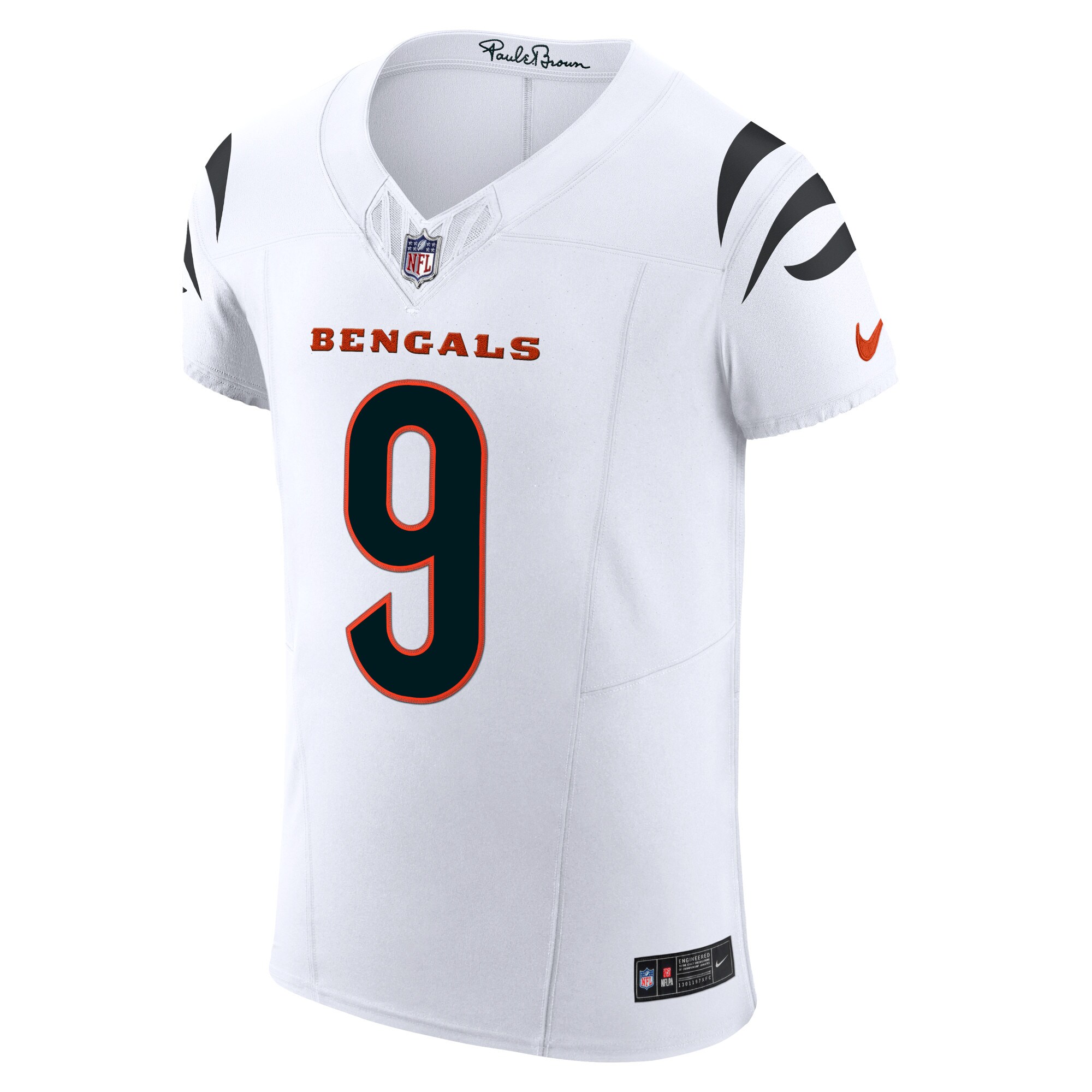 Cincinnati Bengals Joe Burrow White Vapor F.U.S.E. Elite NFL Jersey Men's