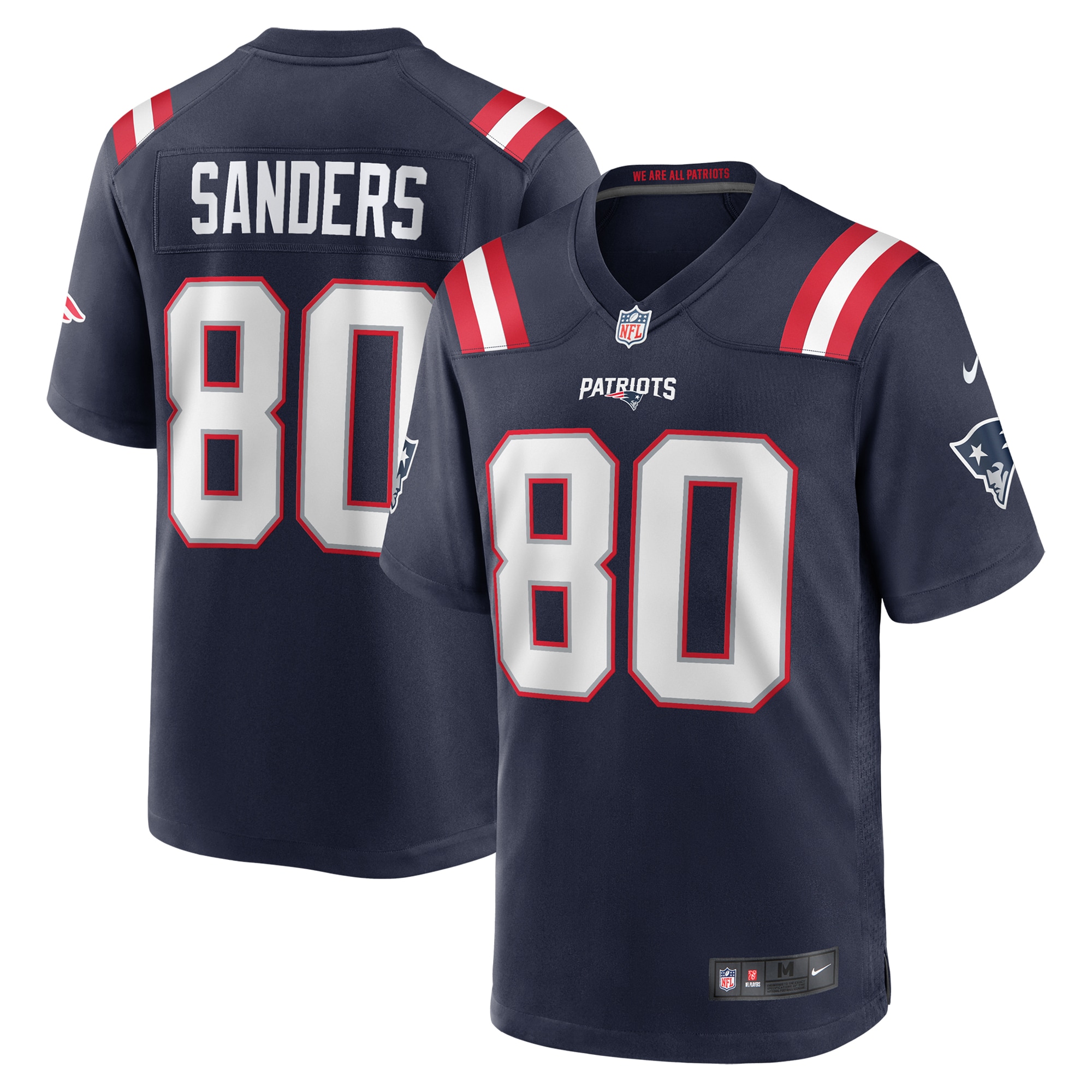 New England Patriots Braylon Sanders Navy Game NFL Jersey Men's