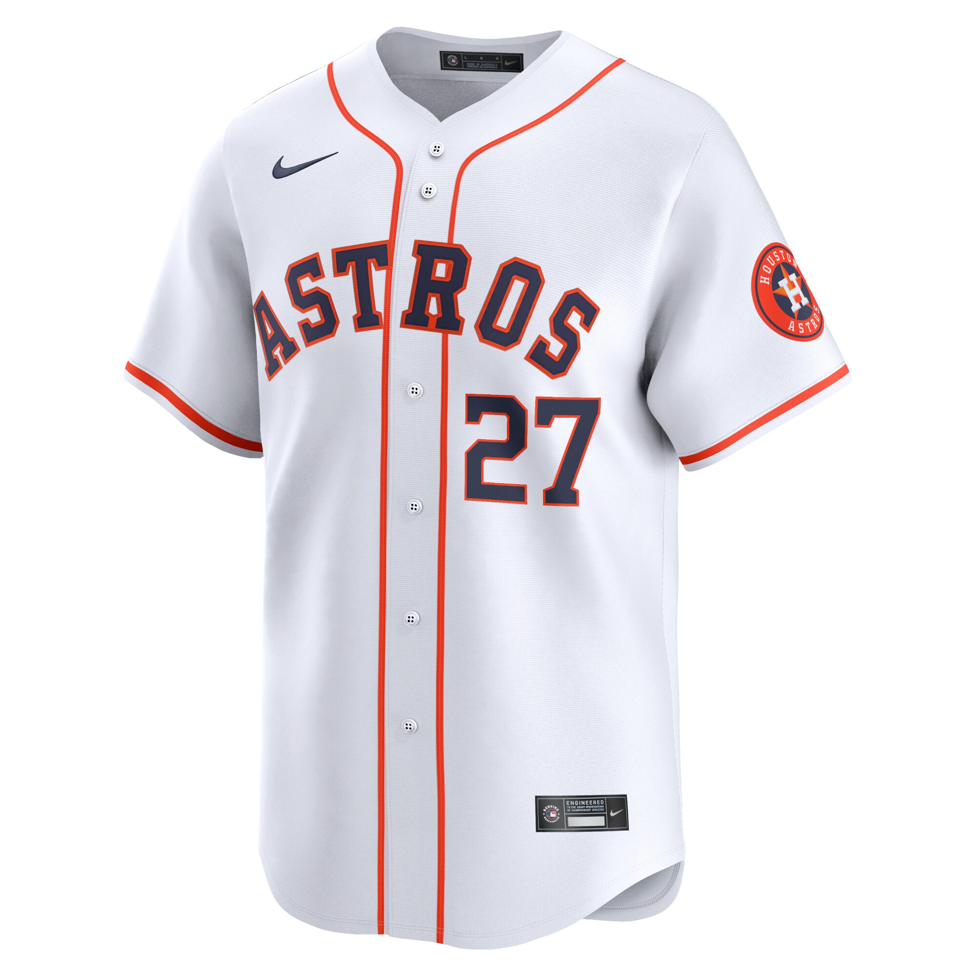 Houston Astros Jose Altuve White Home Limited Player MLB Jersey Men's